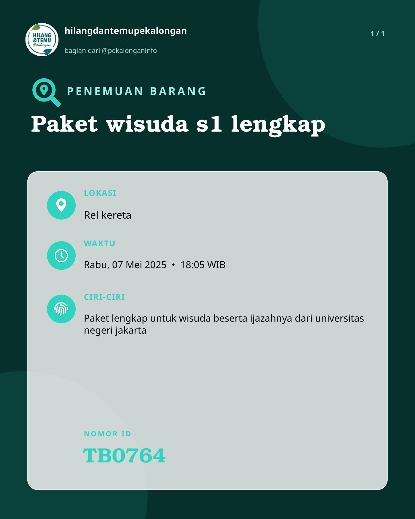 Slide laporan Paket wisuda s1 lengkap (TB0764)