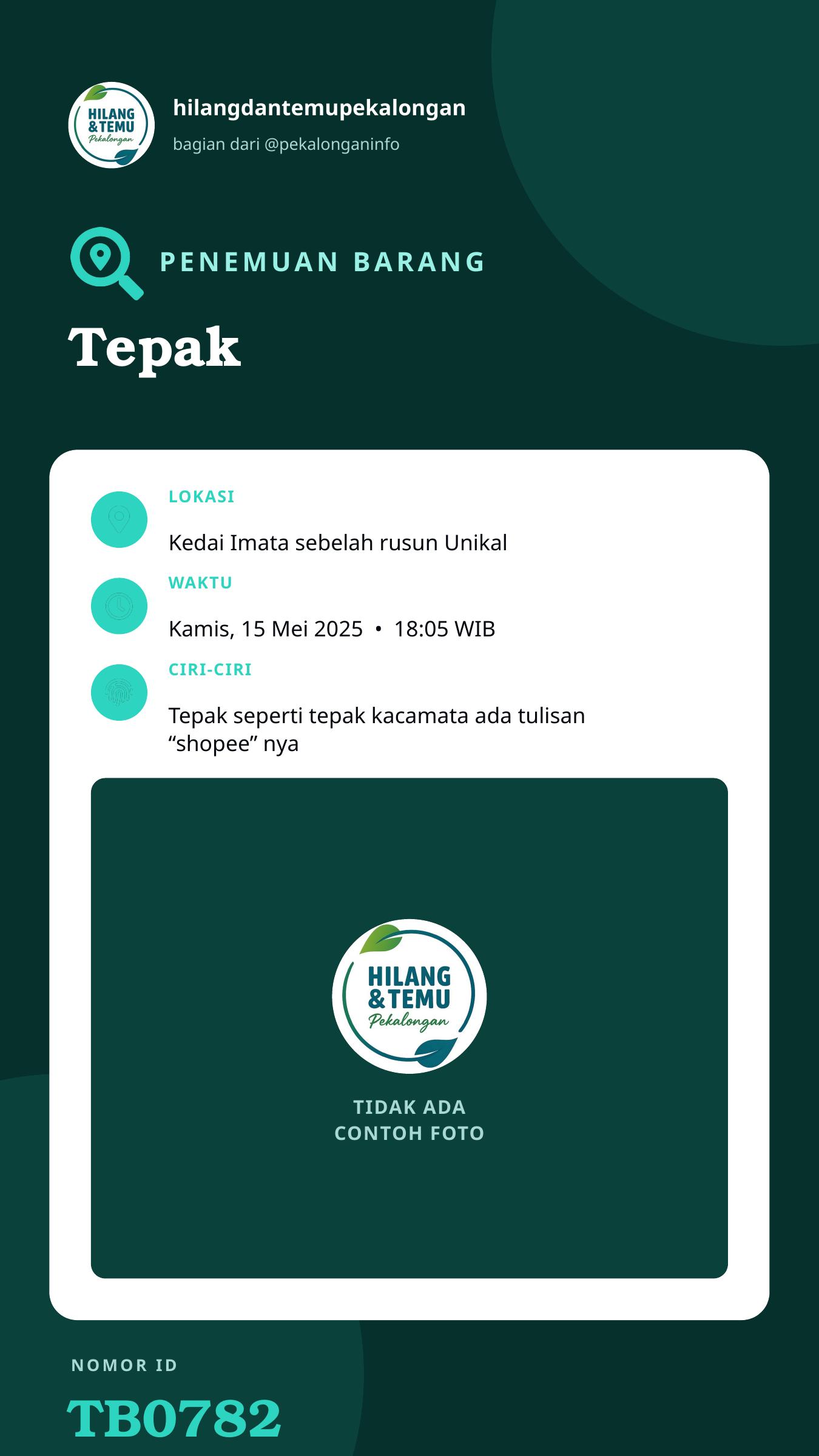 Story 9:16 laporan Tepak