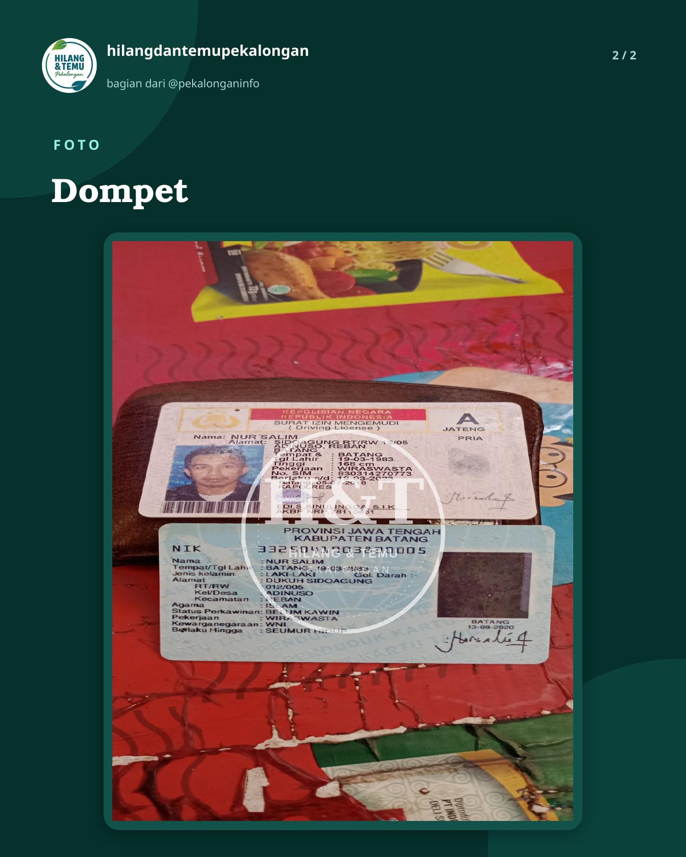 Slide 2 laporan Dompet