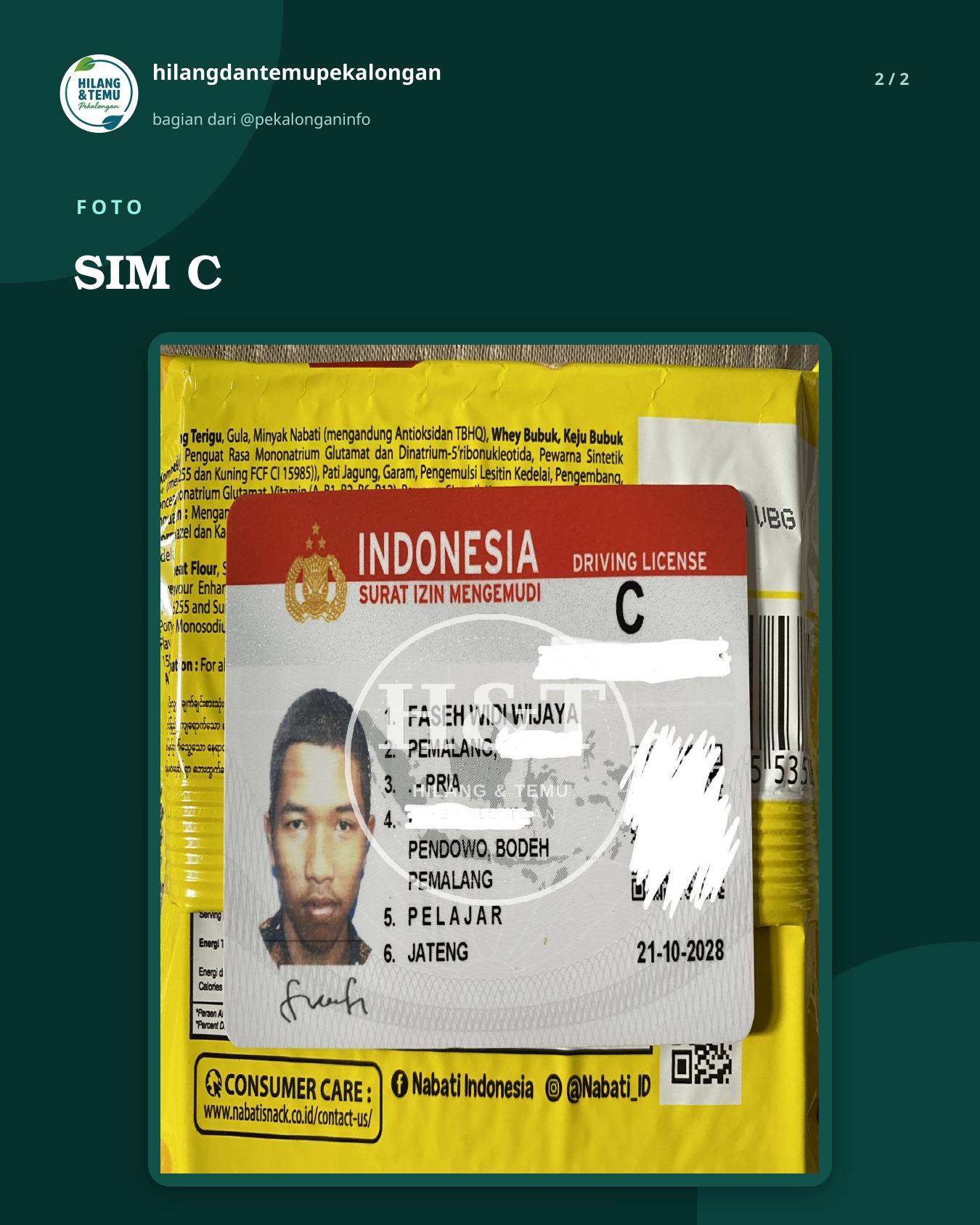 Slide 2 laporan SIM C