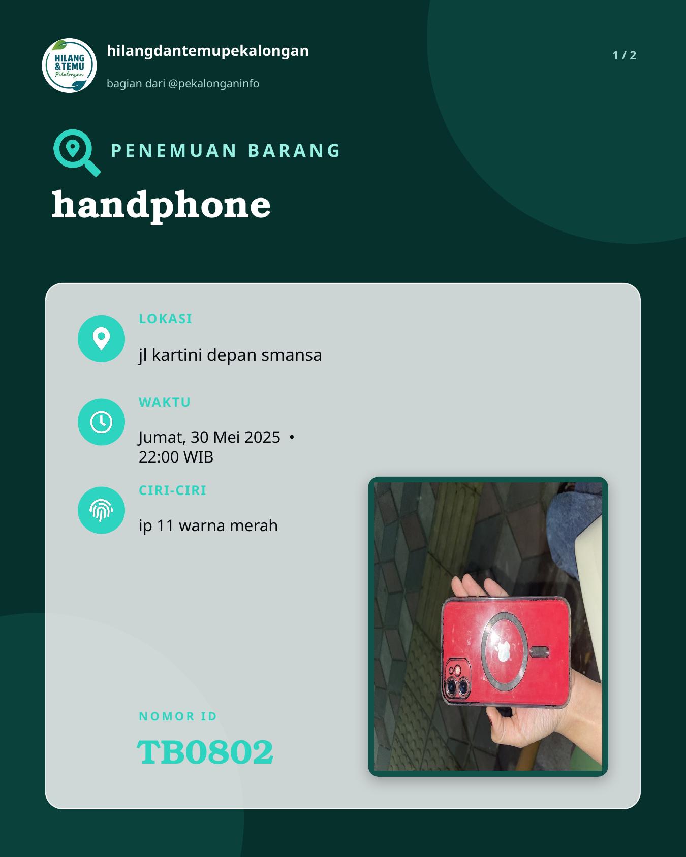 Slide 1 laporan handphone
