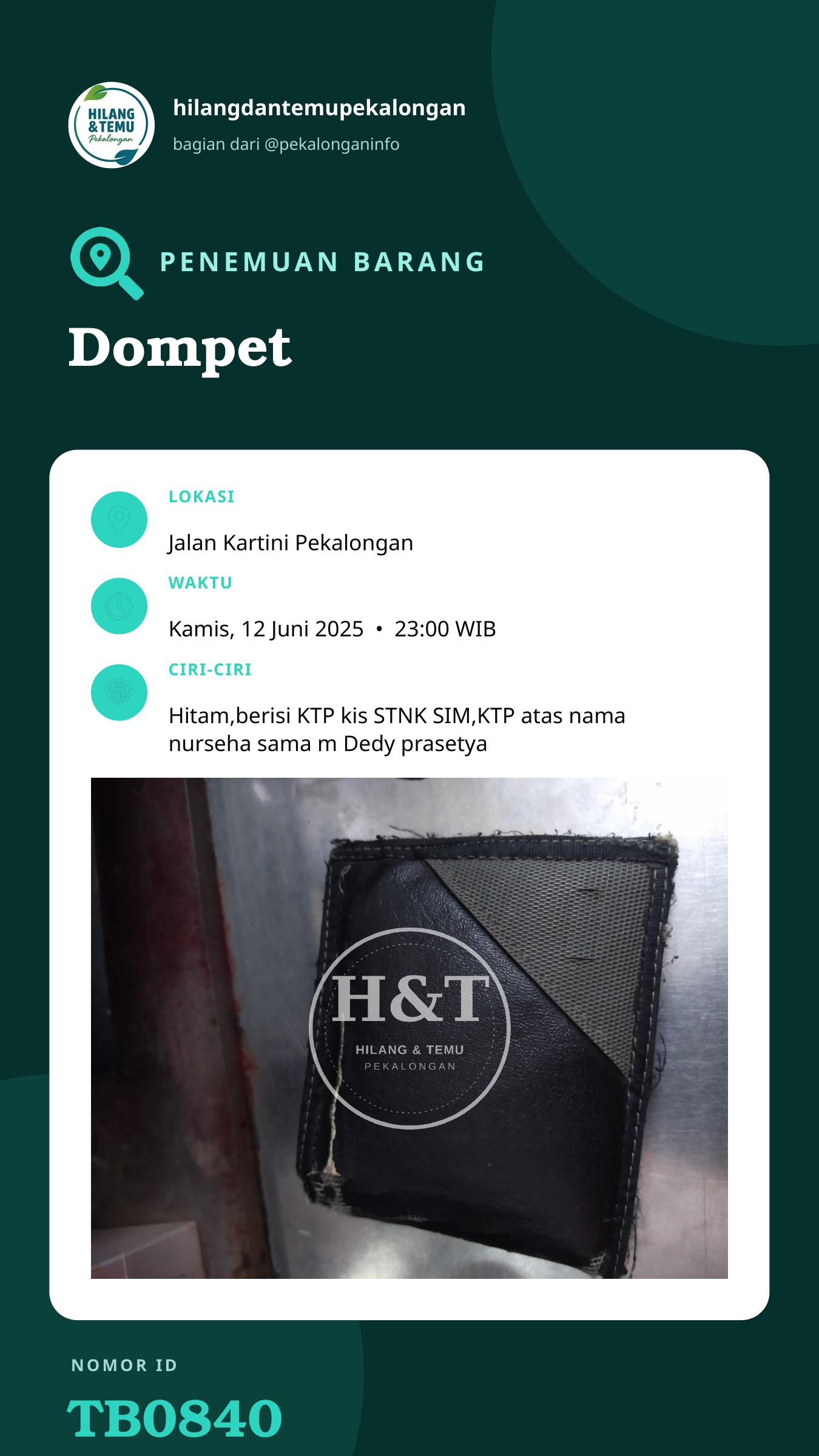 Story 9:16 laporan Dompet