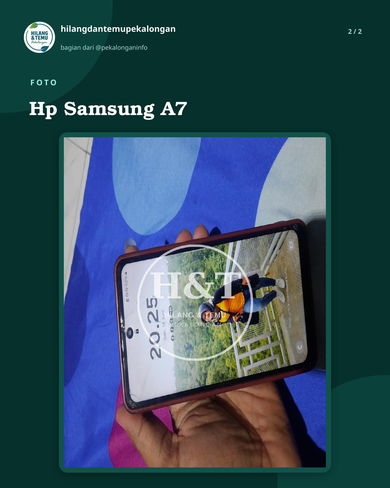 Slide 2 laporan Hp Samsung A7