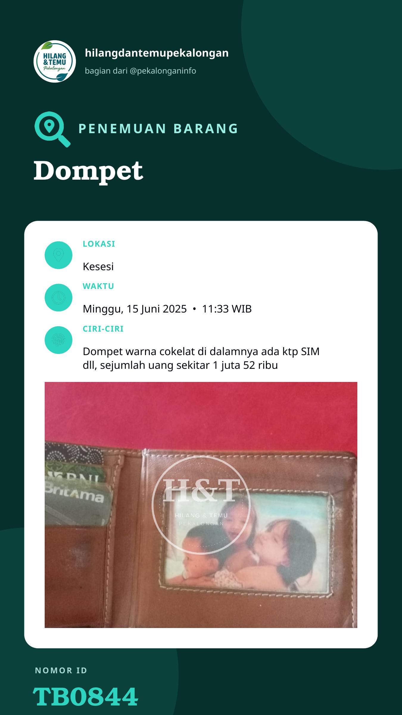 Story 9:16 laporan Dompet
