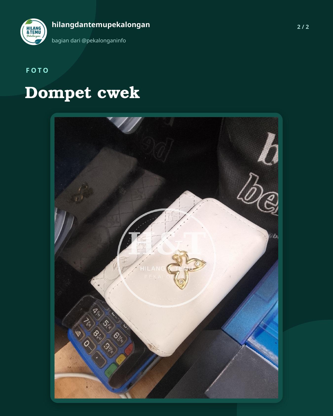 Slide 2 laporan Dompet cwek