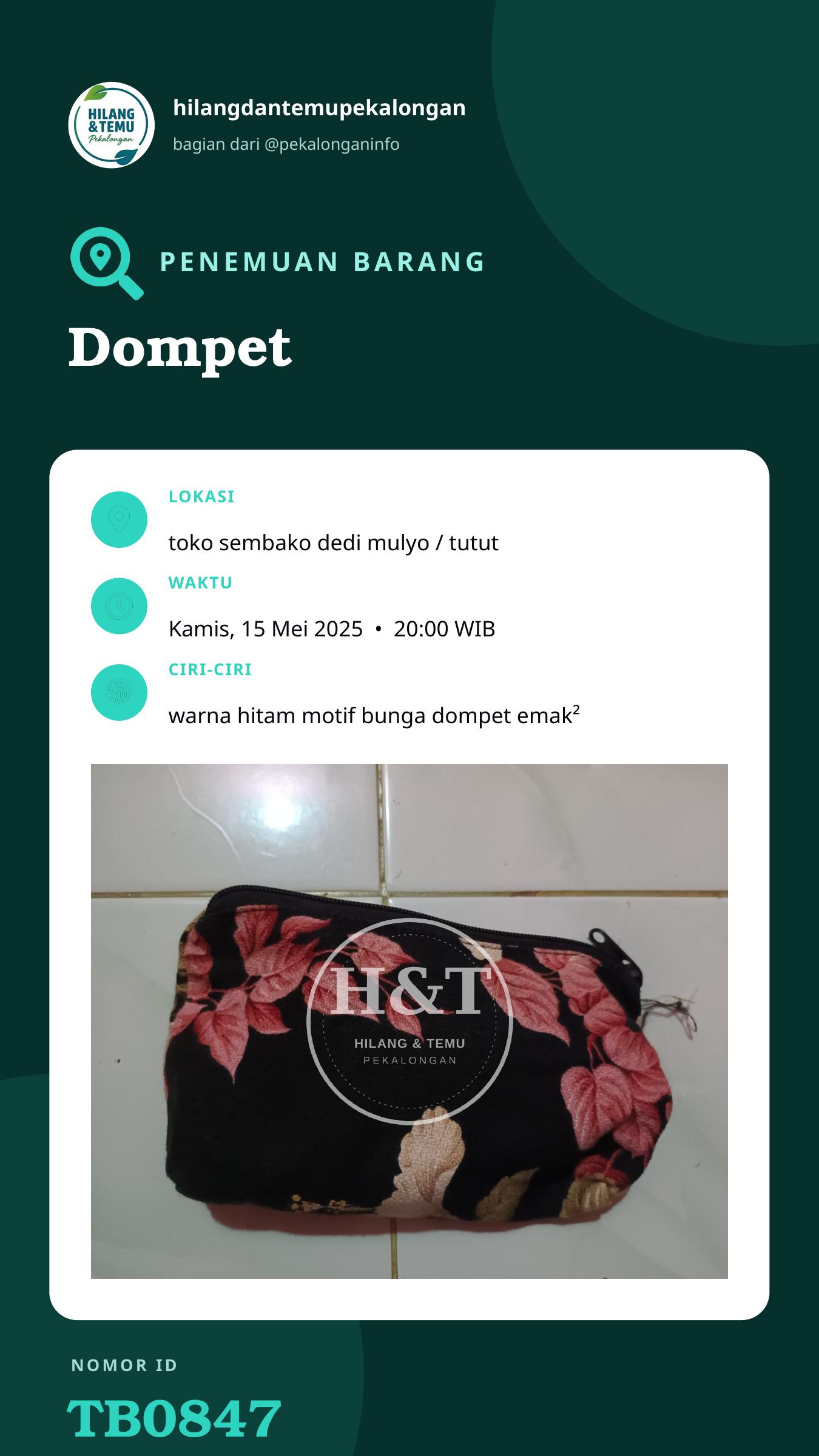 Story 9:16 laporan Dompet