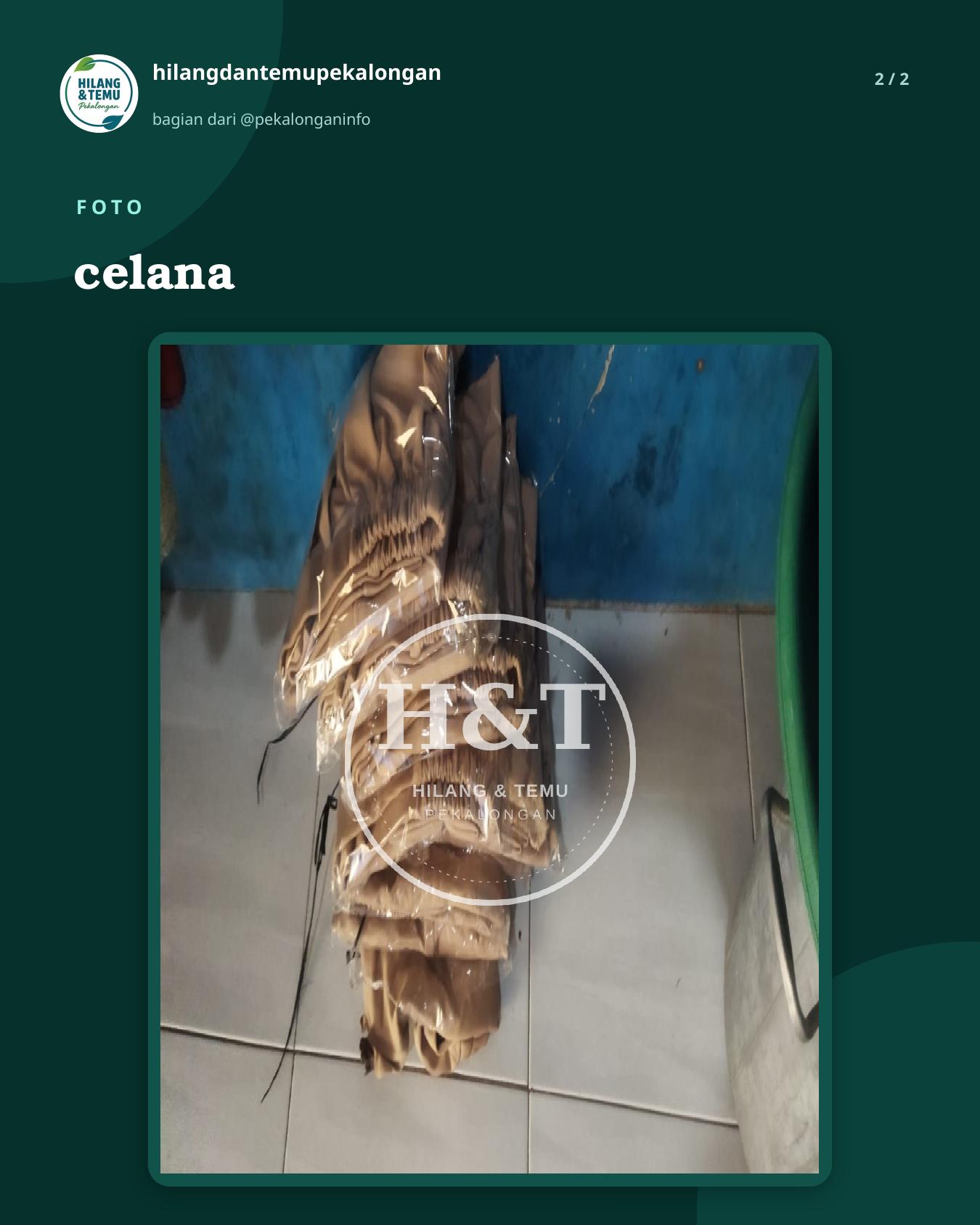 Slide 2 laporan celana