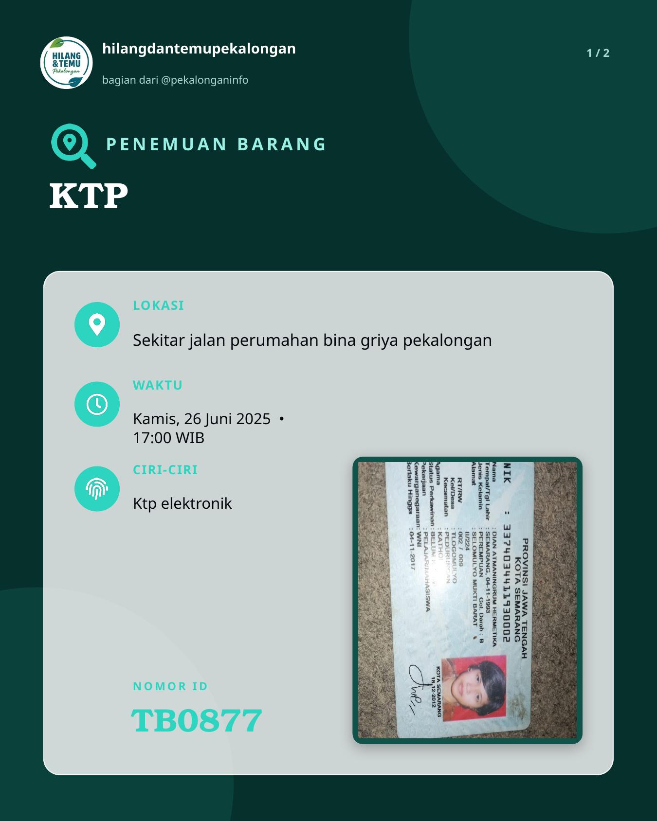 Slide 1 laporan KTP