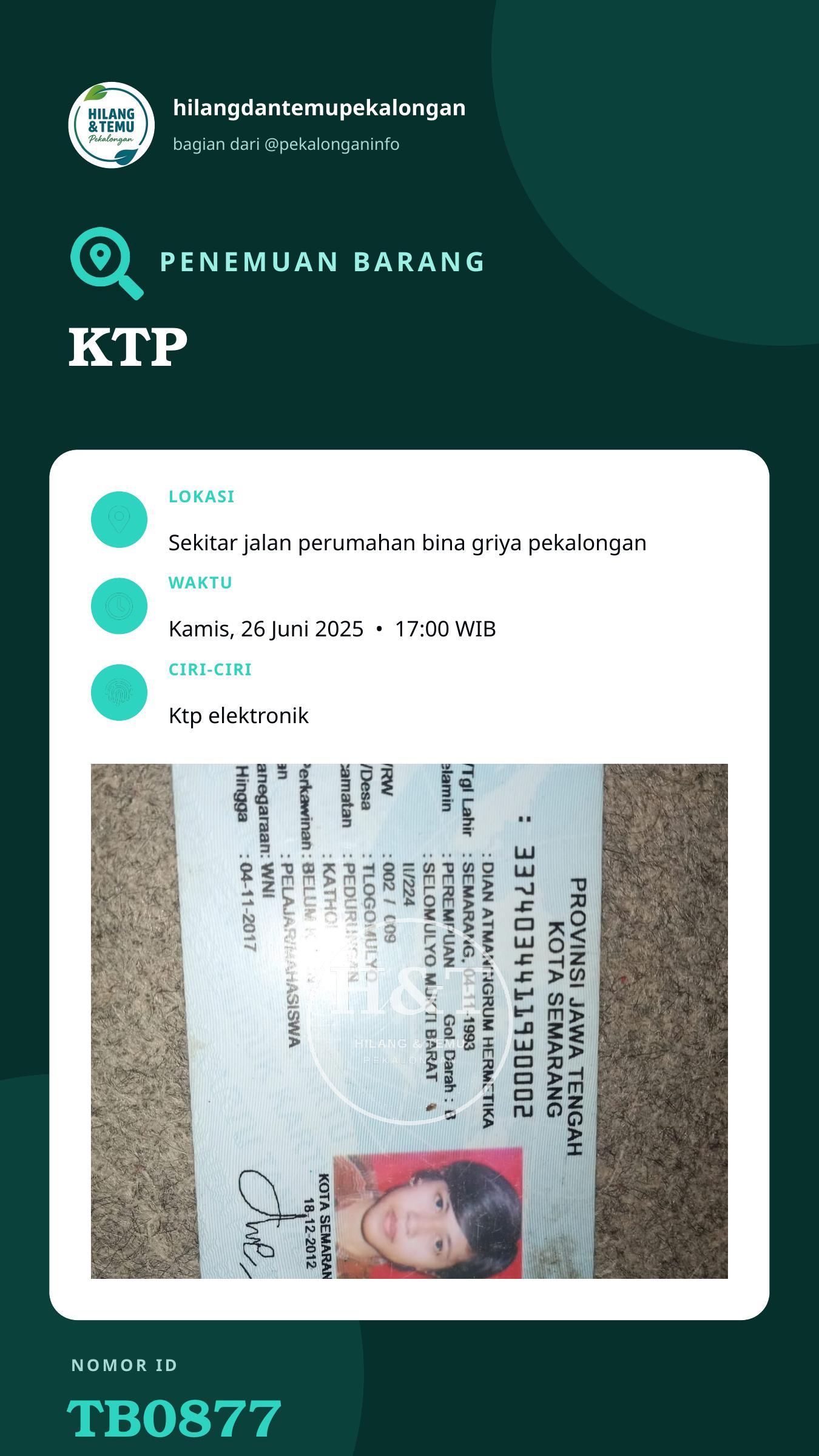Story 9:16 laporan KTP
