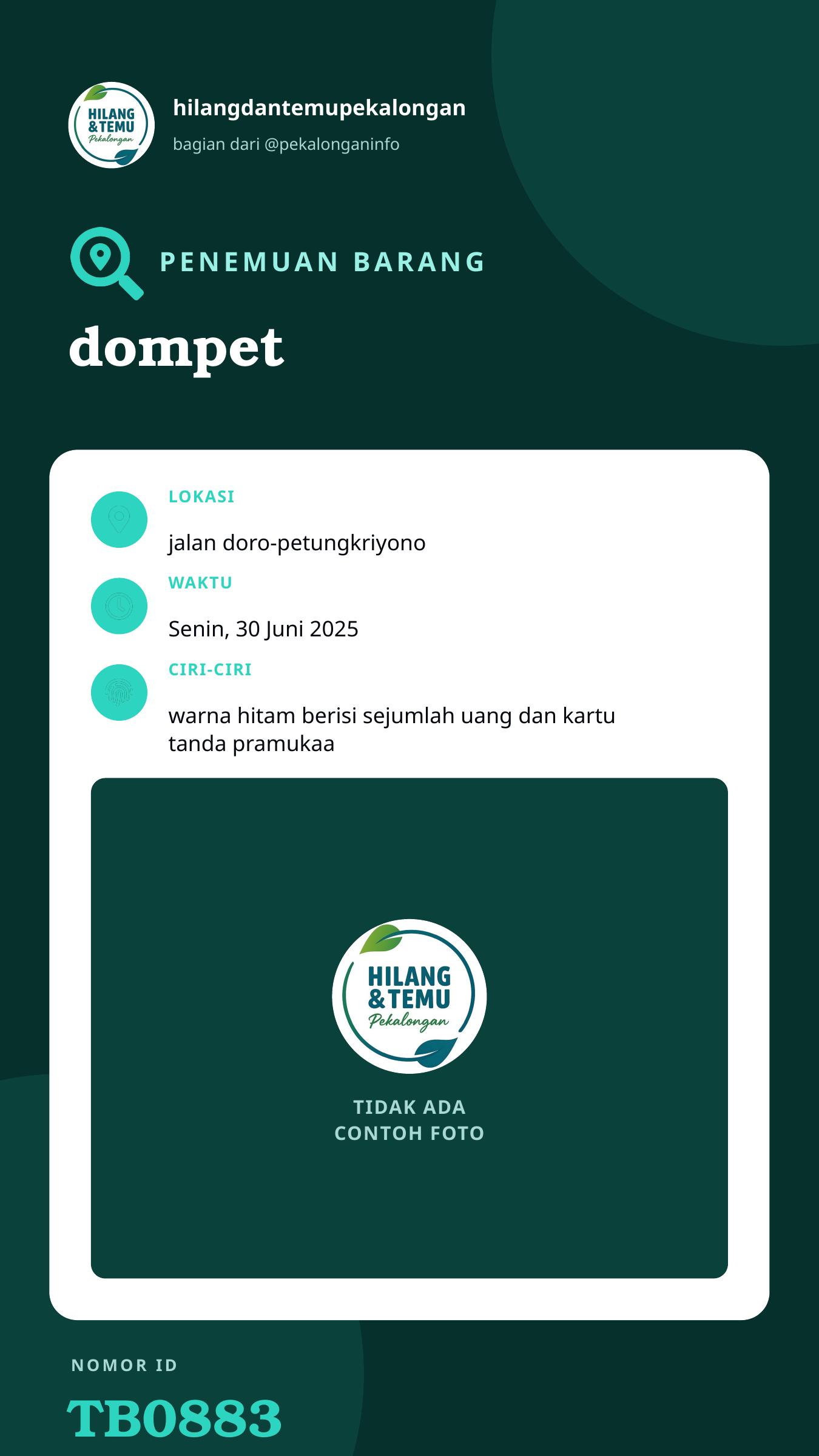 Story 9:16 laporan dompet