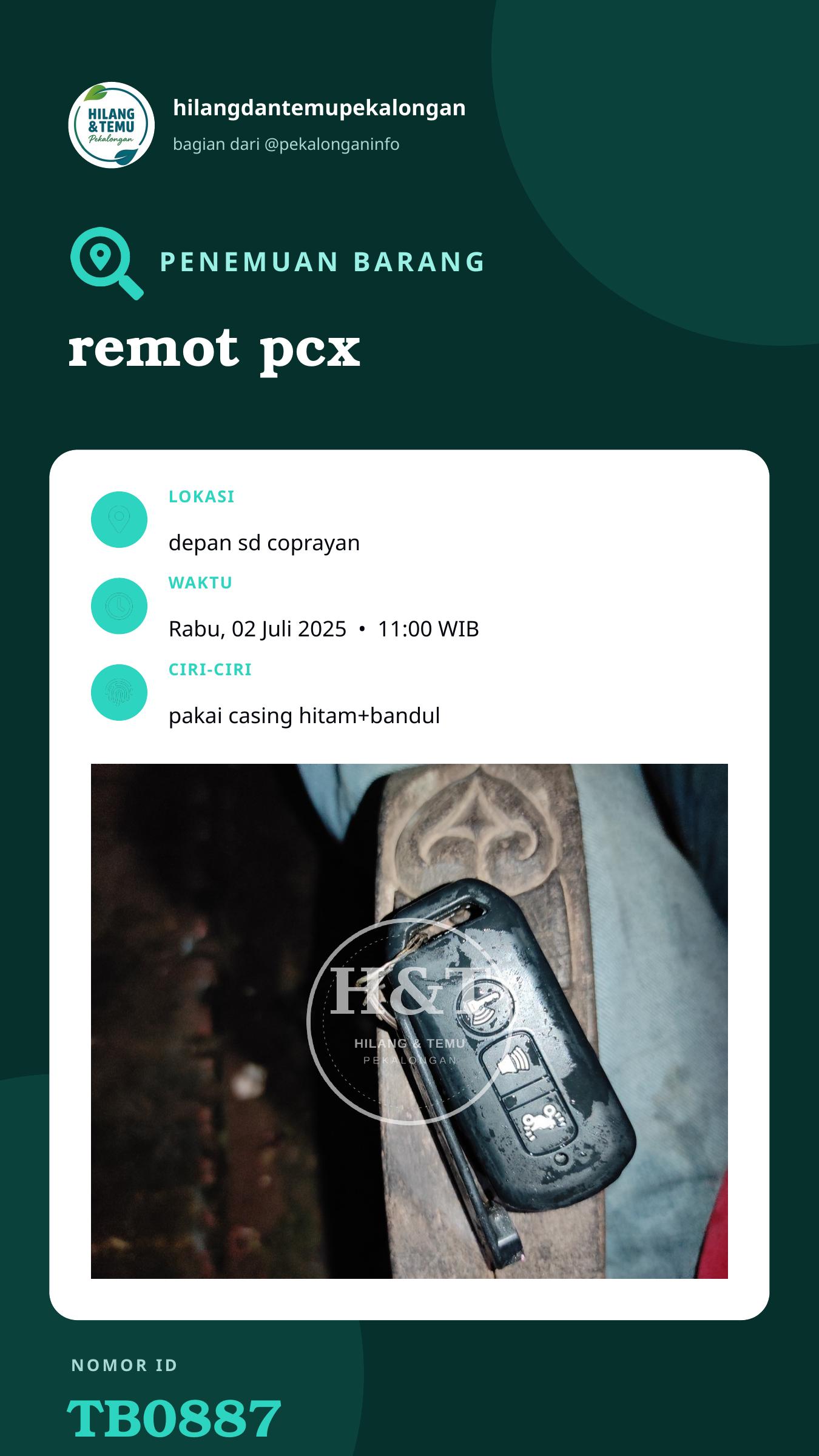 Story 9:16 laporan remot pcx