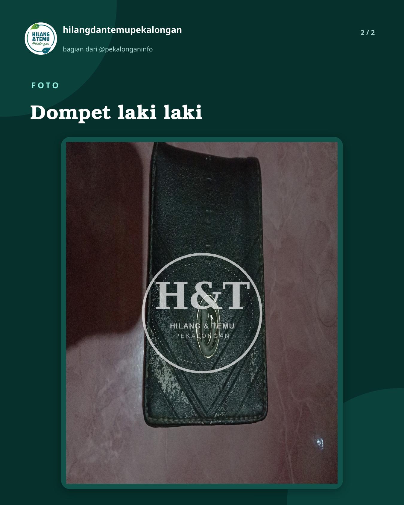 Slide 2 laporan Dompet laki laki