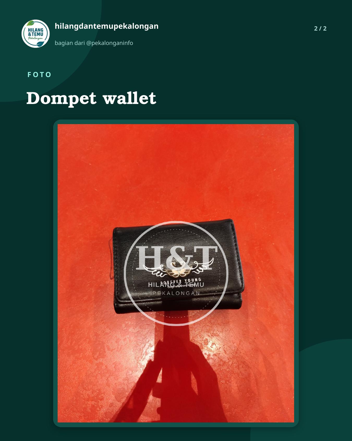 Slide 2 laporan Dompet wallet