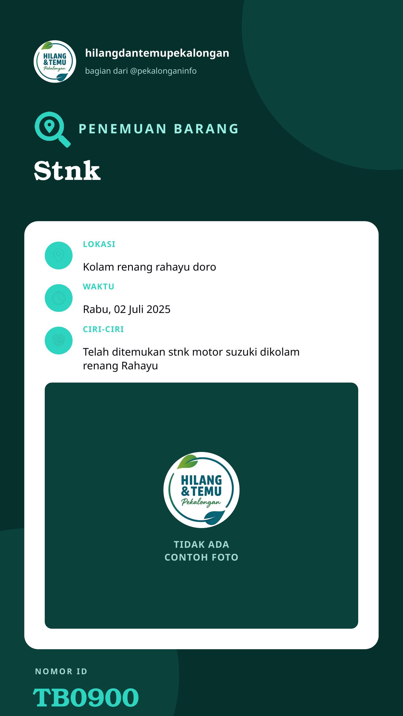 Story 9:16 laporan Stnk