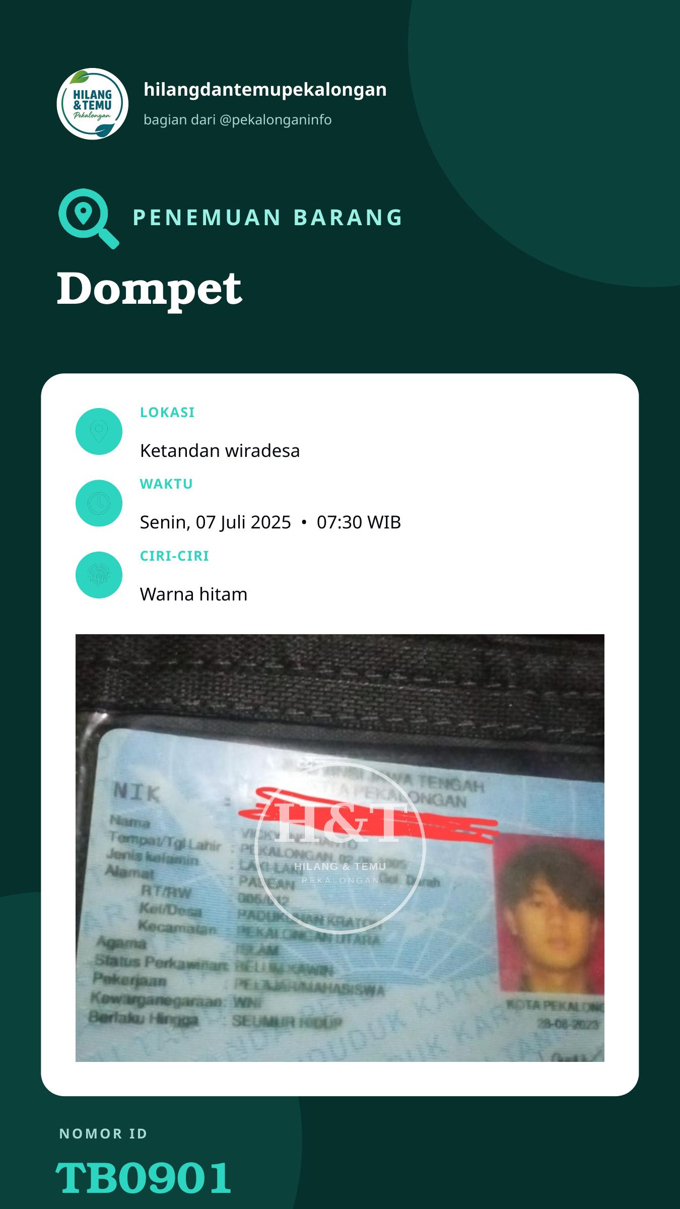Story 9:16 laporan Dompet