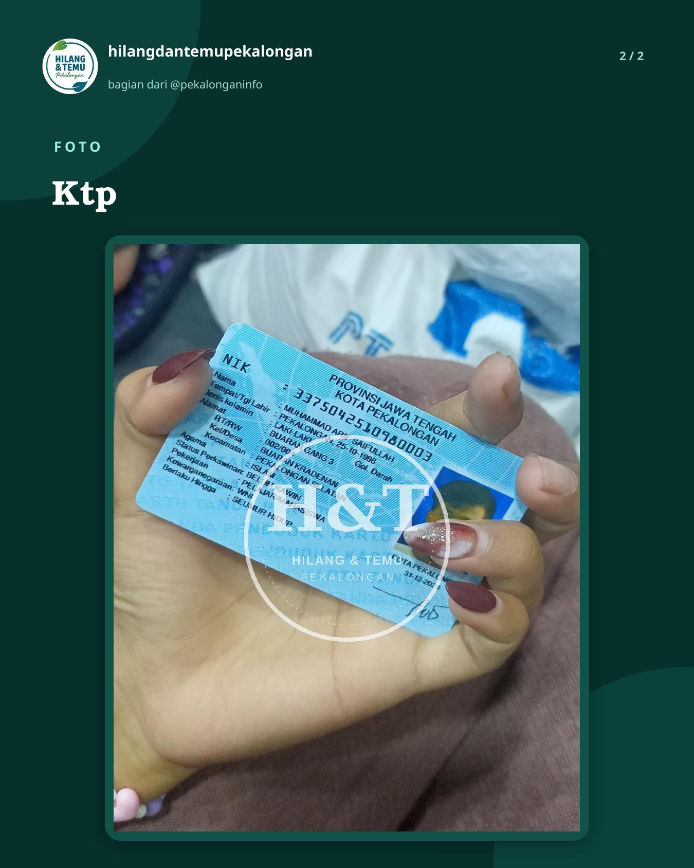 Slide 2 laporan Ktp