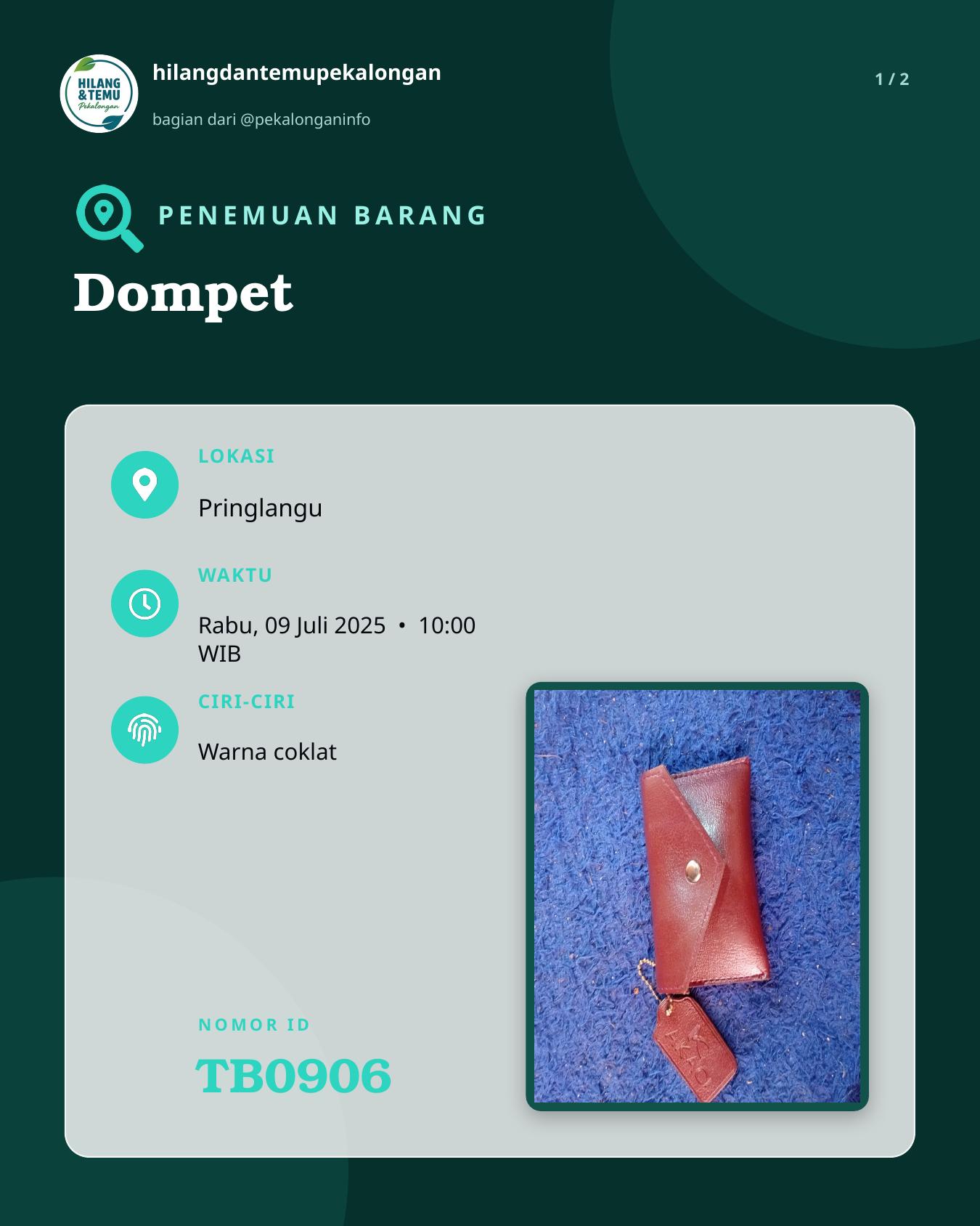 Slide 1 laporan Dompet