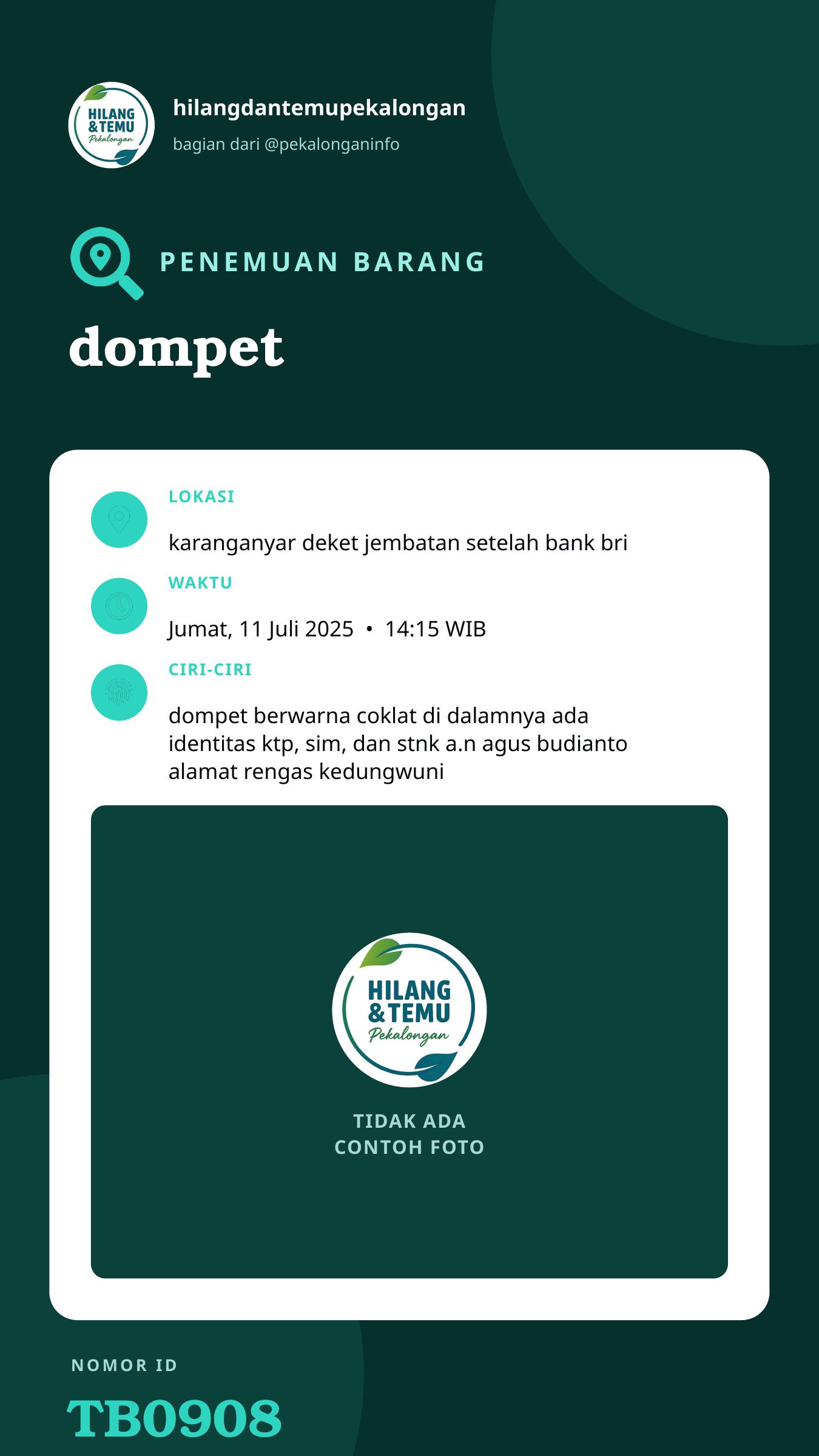 Story 9:16 laporan dompet