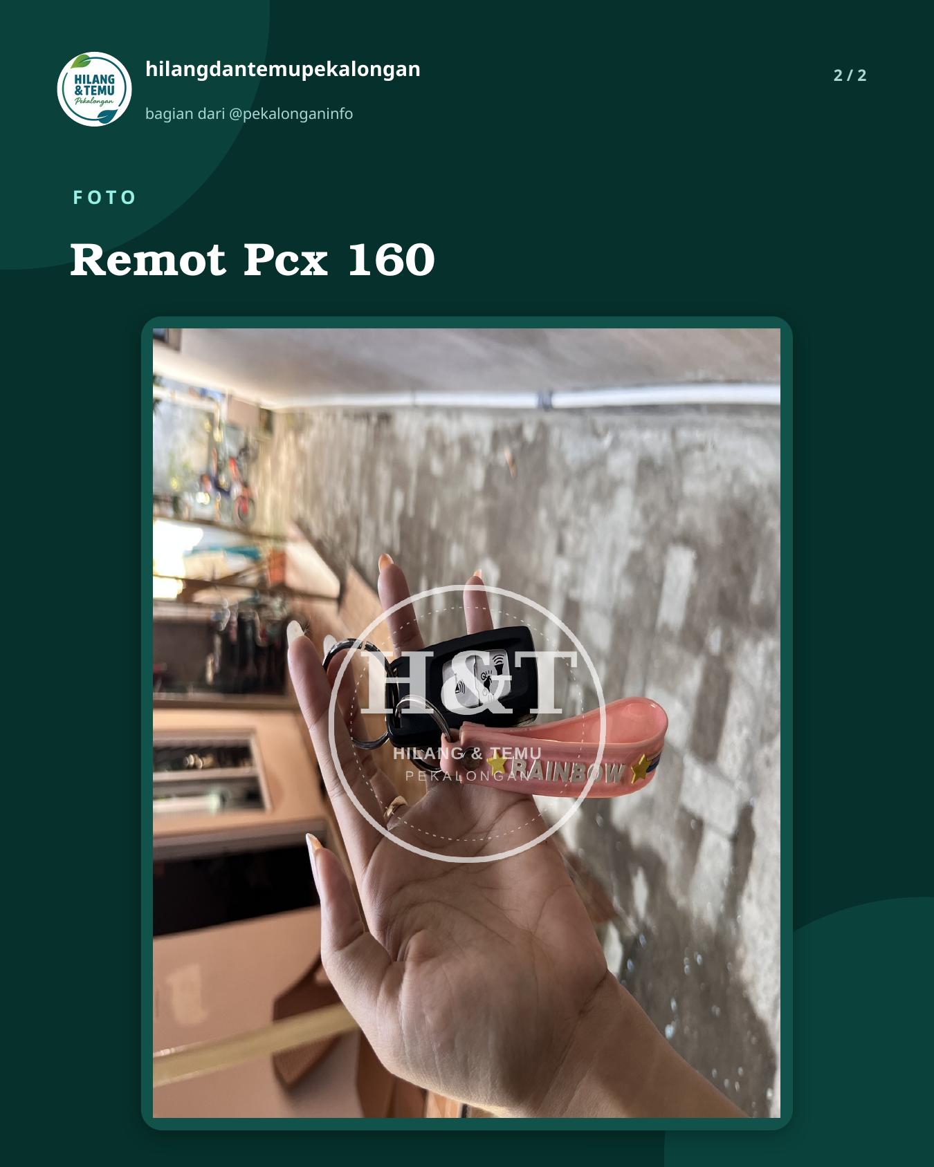 Slide 2 laporan Remot Pcx 160
