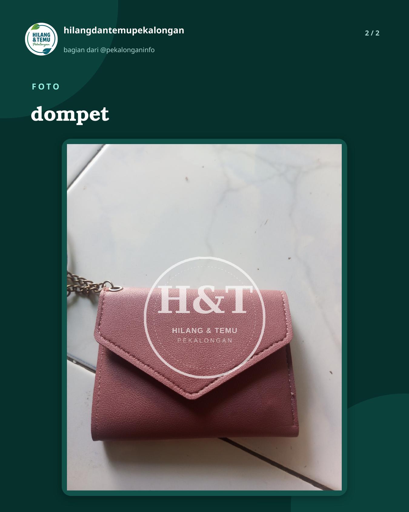 Slide 2 laporan dompet