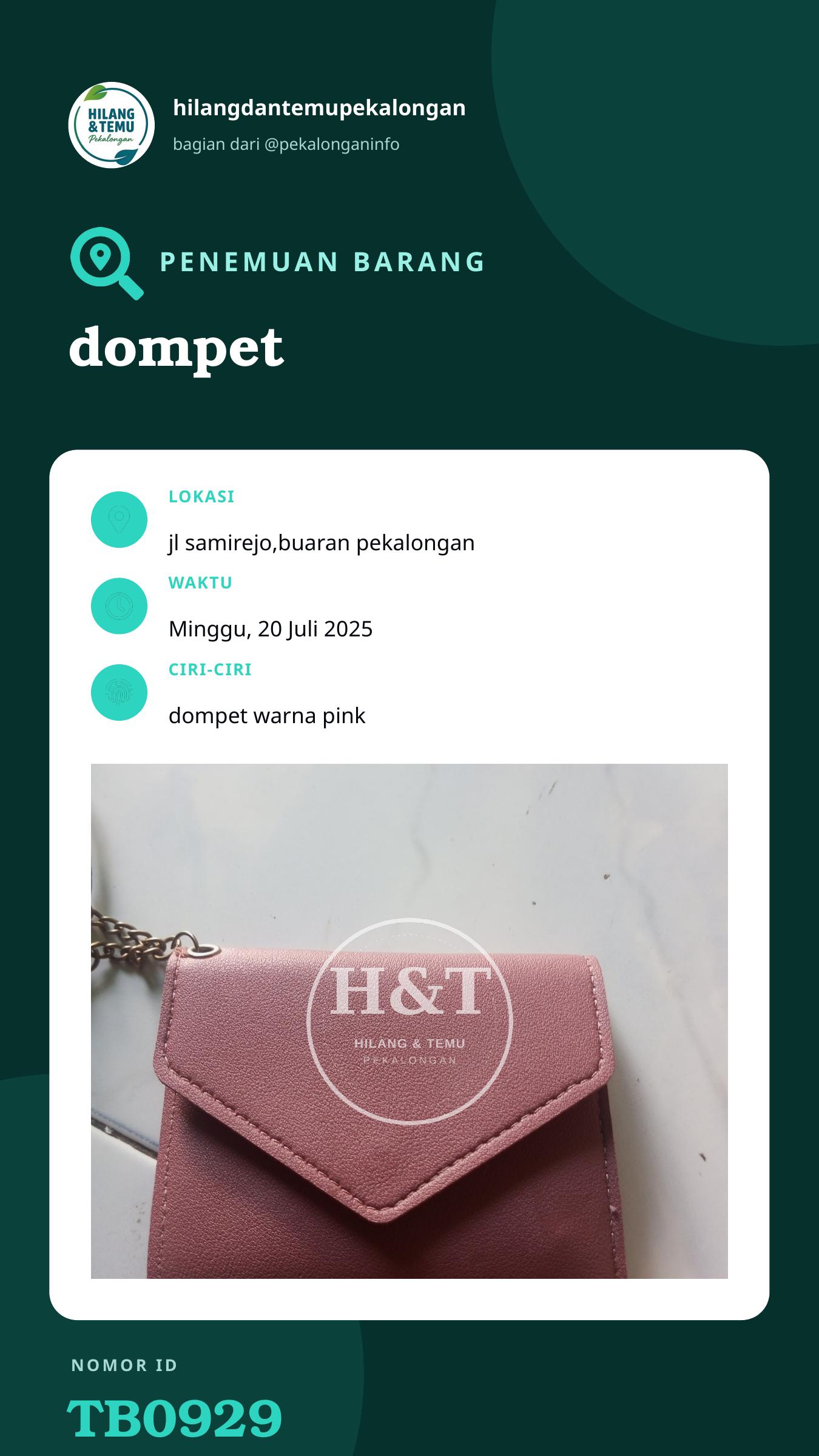 Story 9:16 laporan dompet