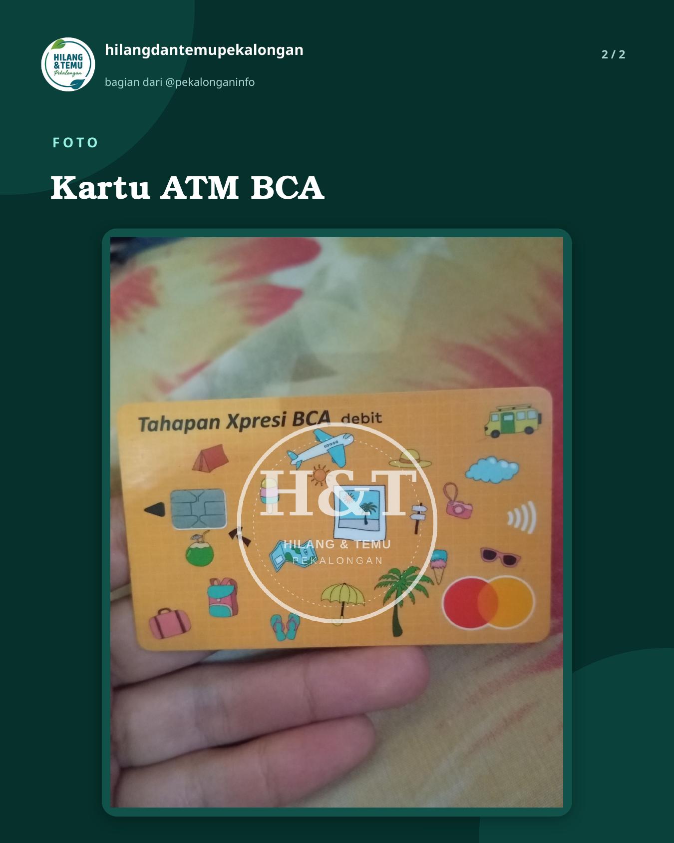 Slide 2 laporan Kartu ATM BCA