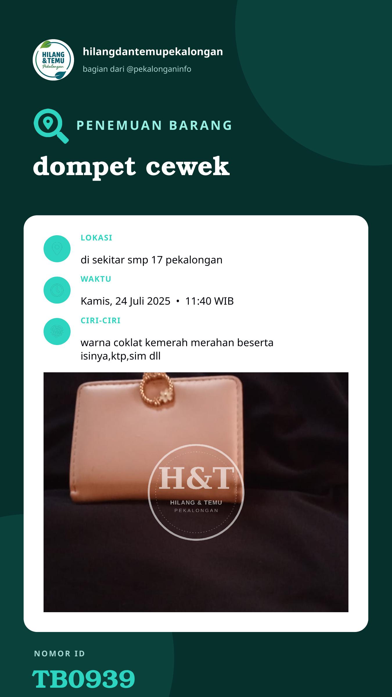 Story 9:16 laporan dompet cewek
