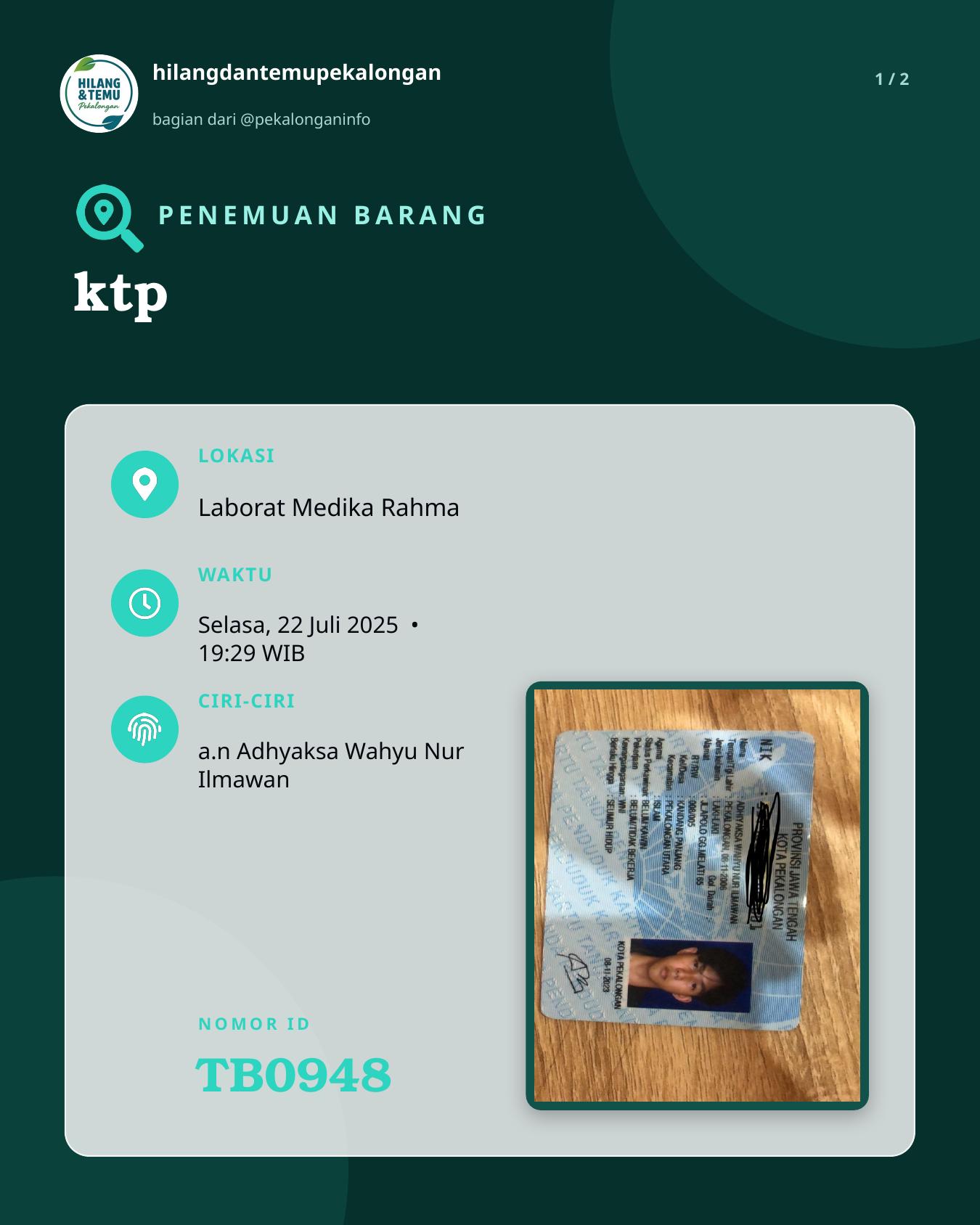 Slide 1 laporan ktp