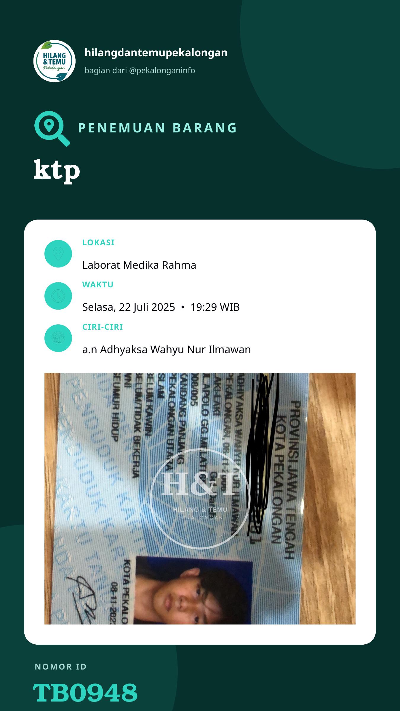 Story 9:16 laporan ktp