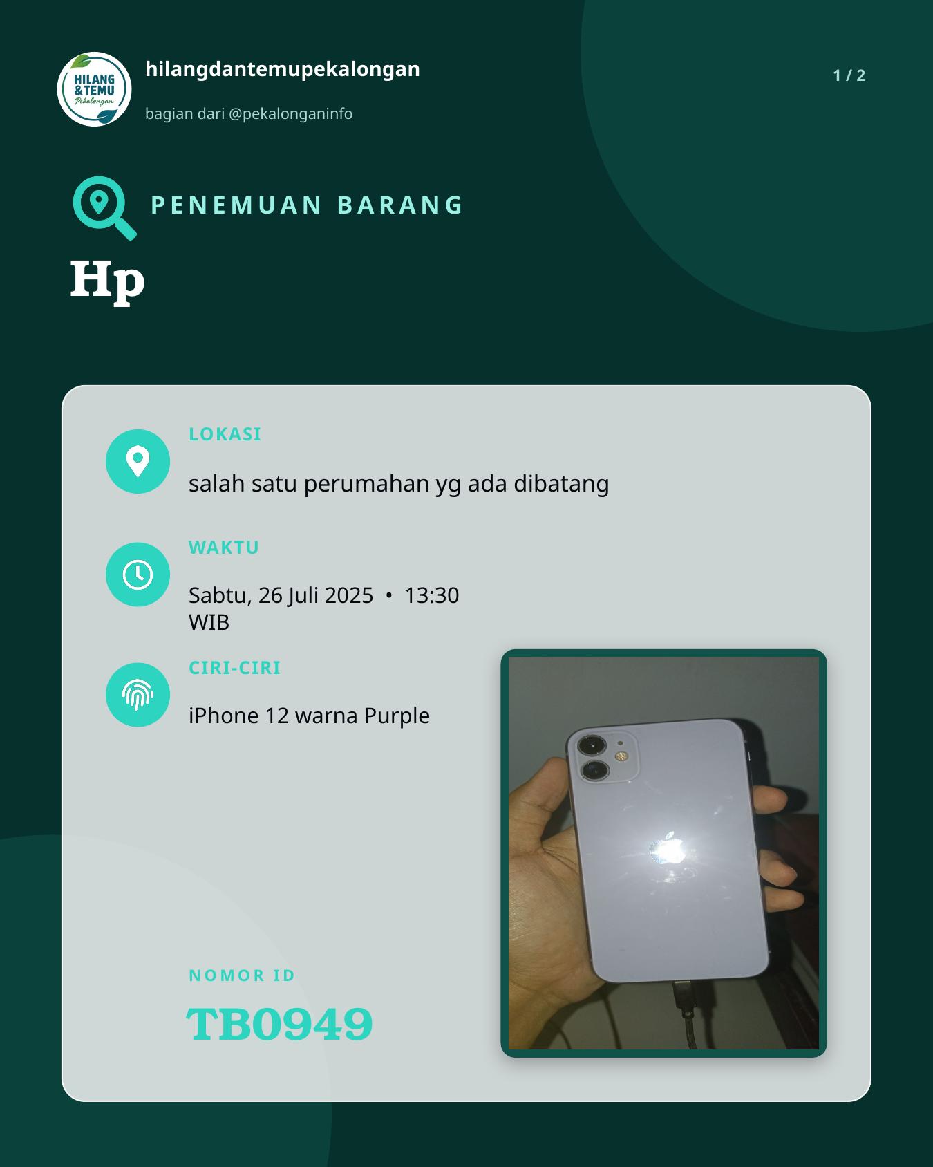 Slide 1 laporan Hp