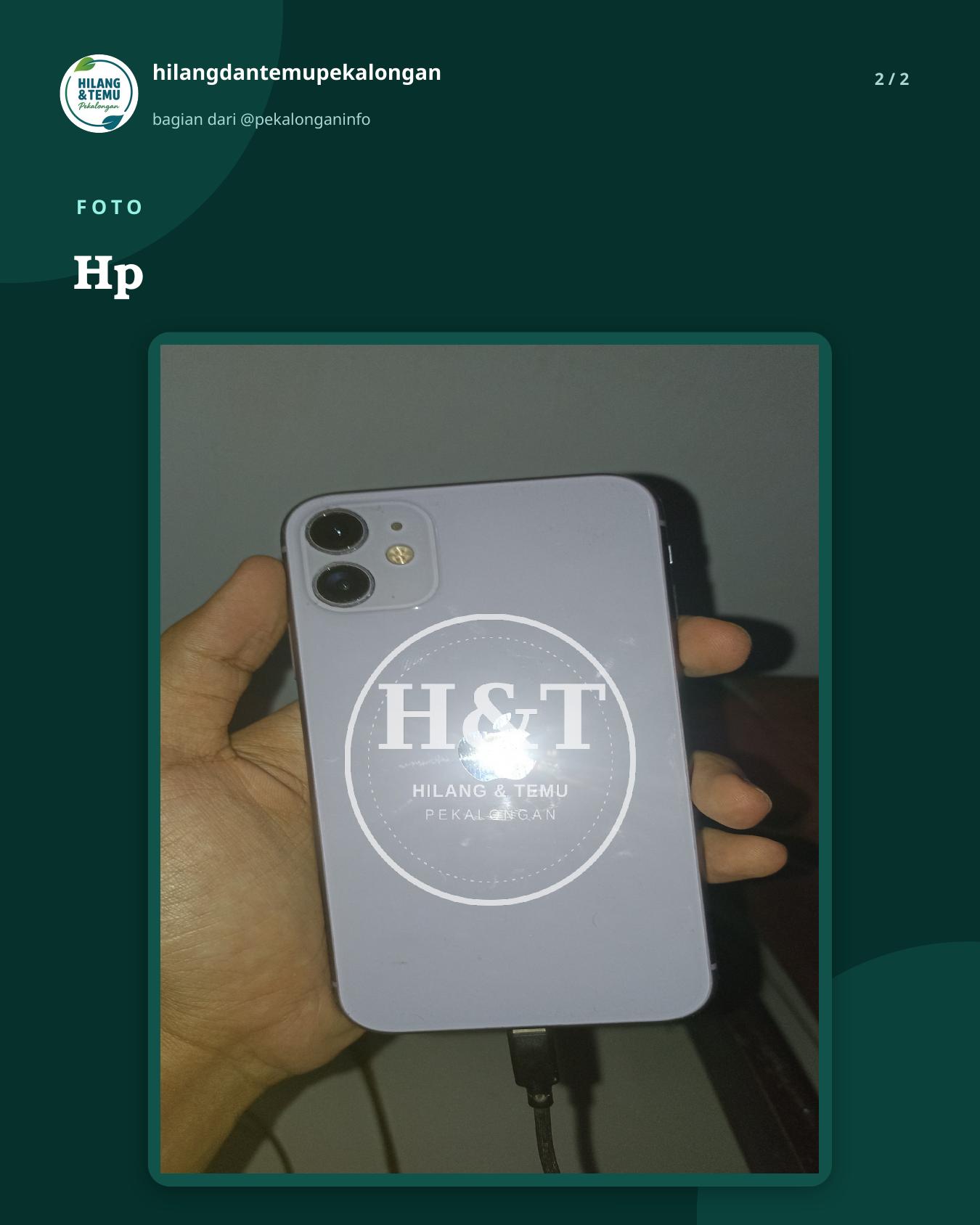 Slide 2 laporan Hp