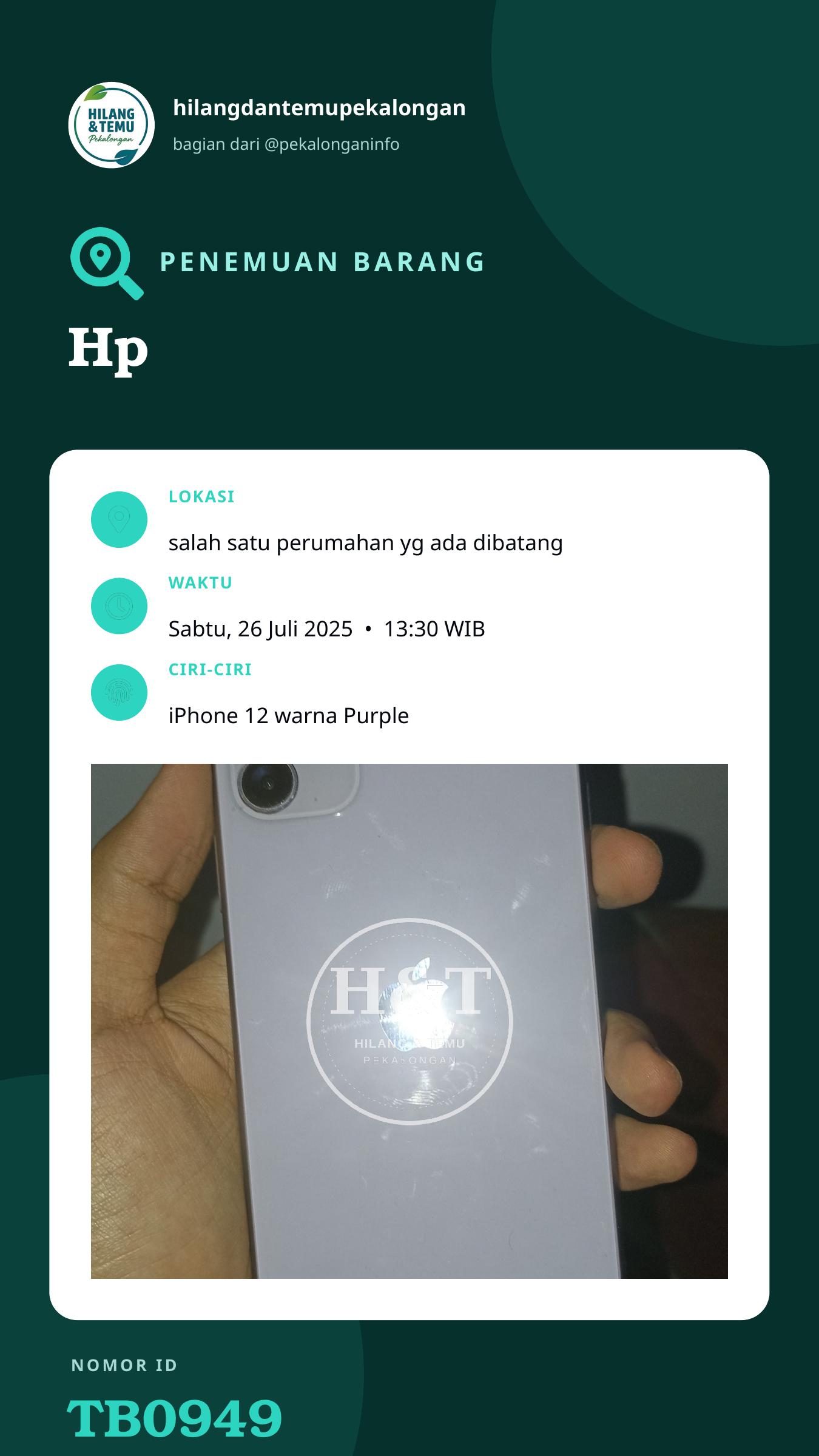 Story 9:16 laporan Hp