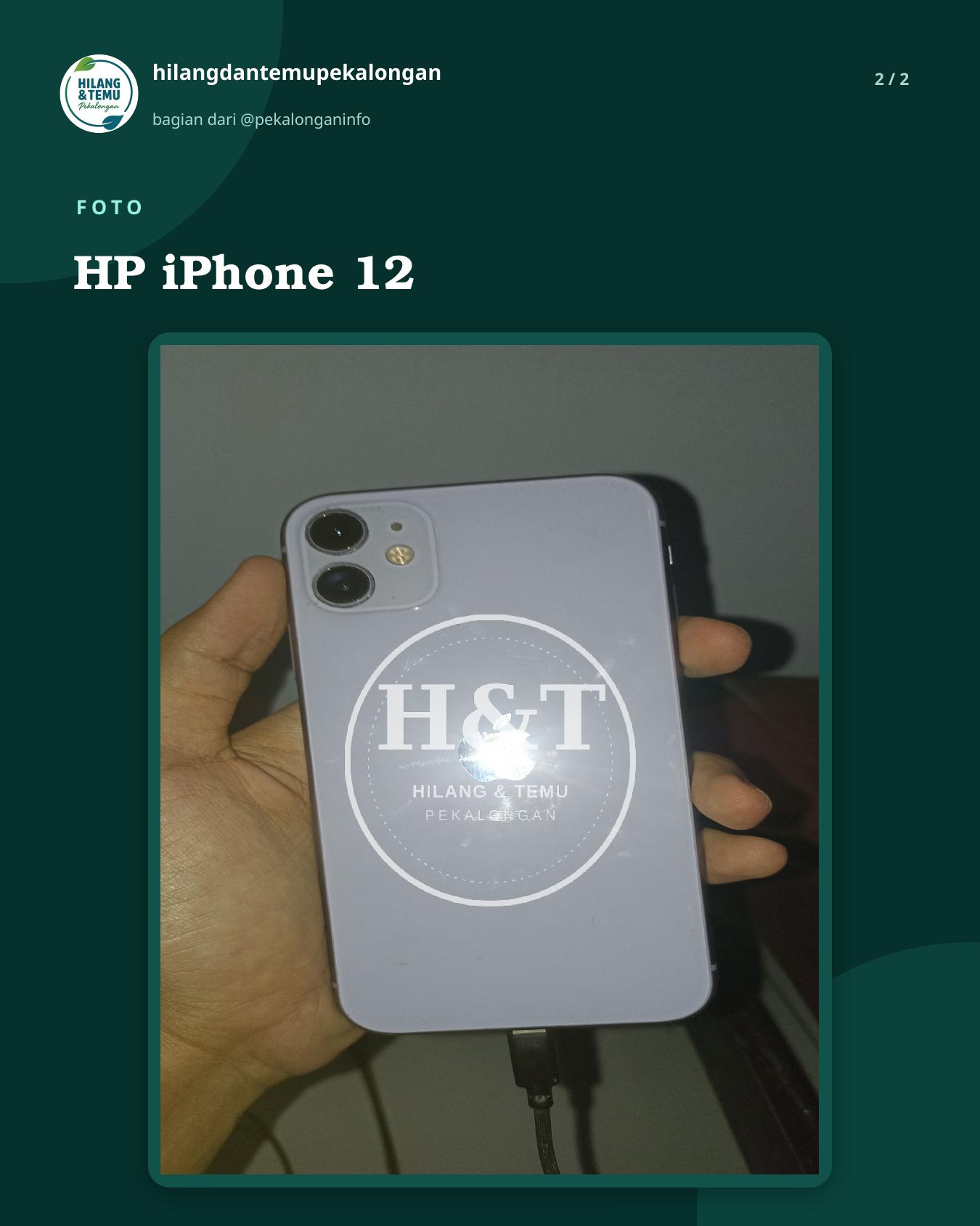 Slide 2 laporan HP iPhone 12