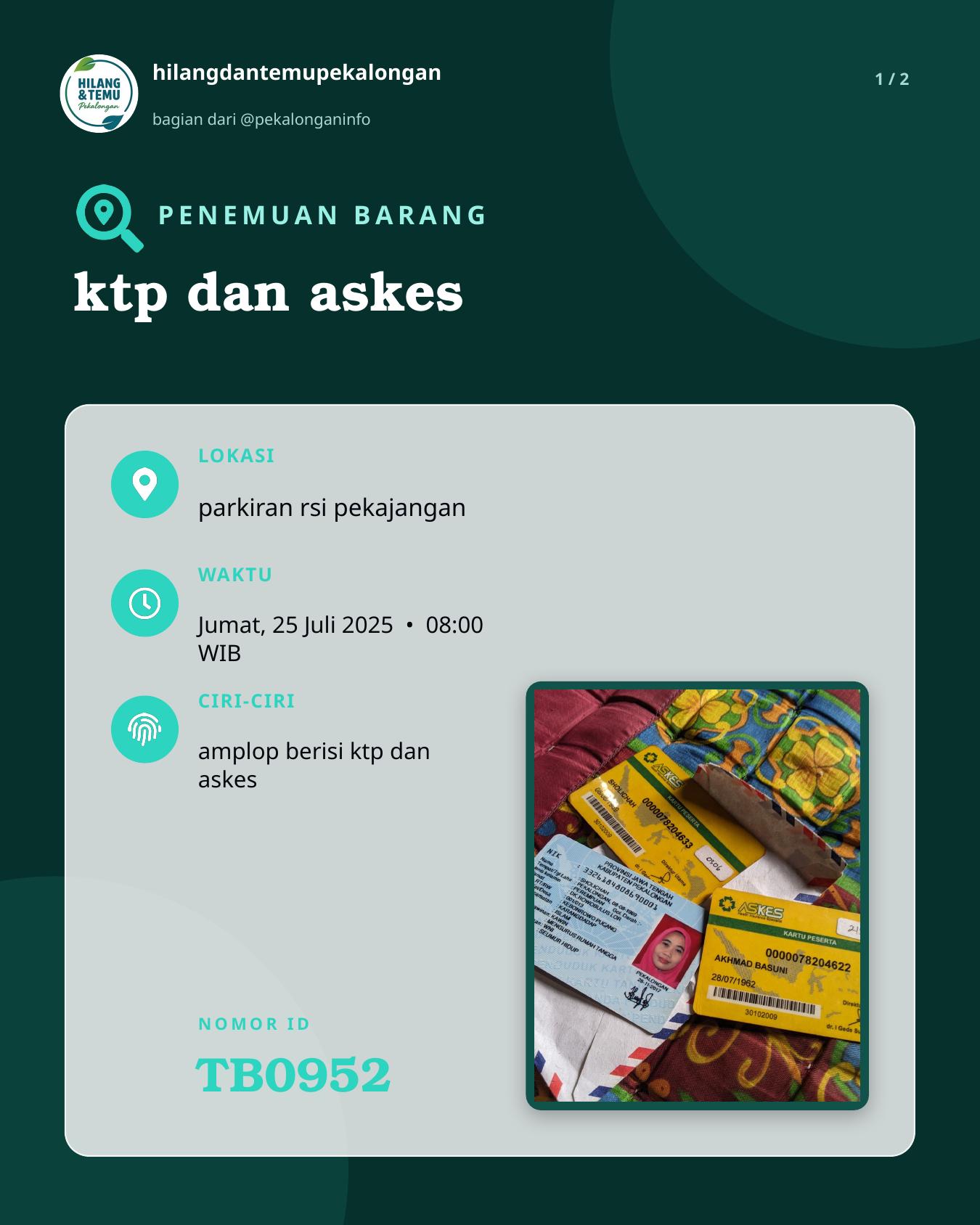 Slide 1 laporan ktp dan askes