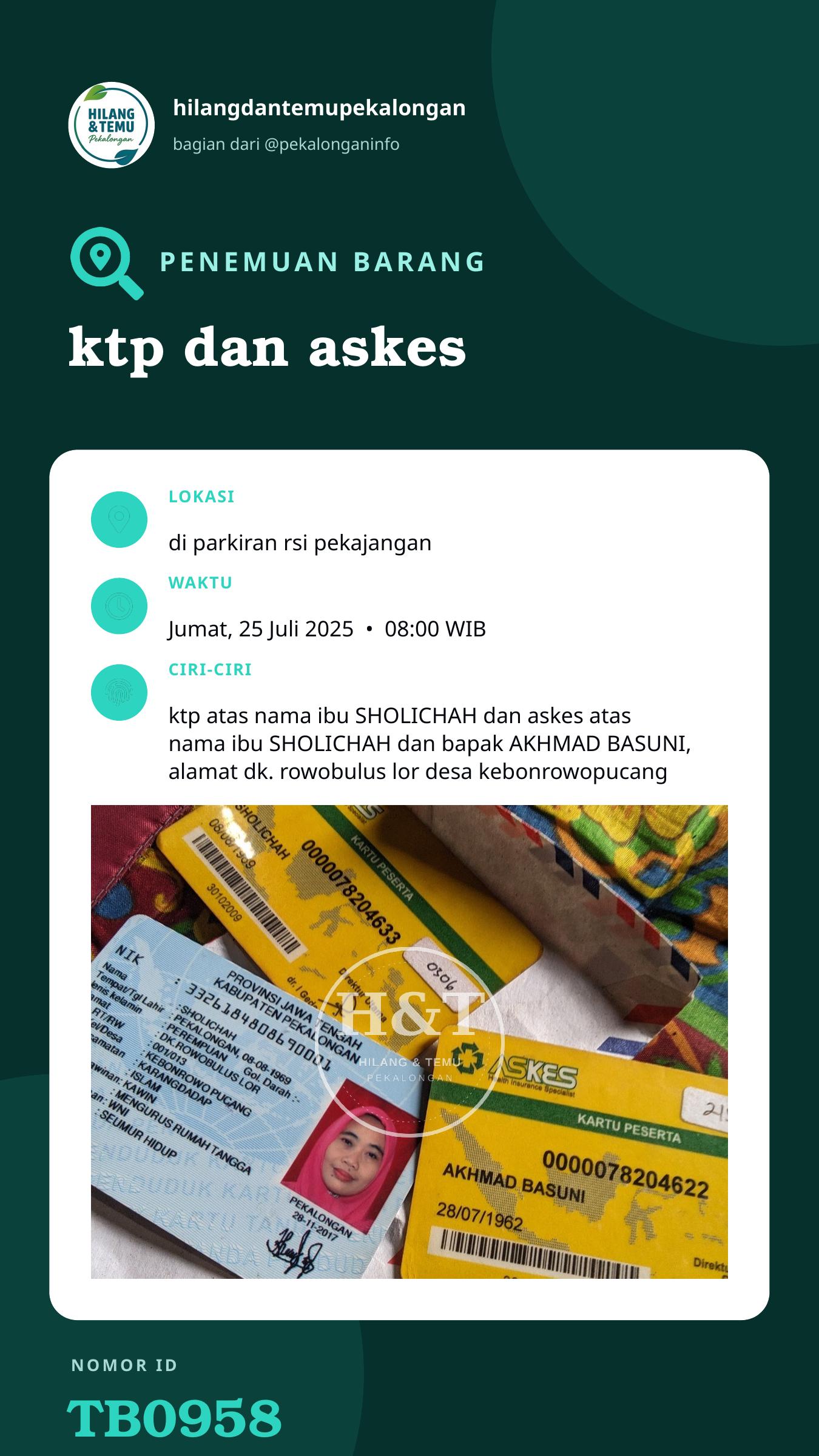 Story 9:16 laporan ktp dan askes
