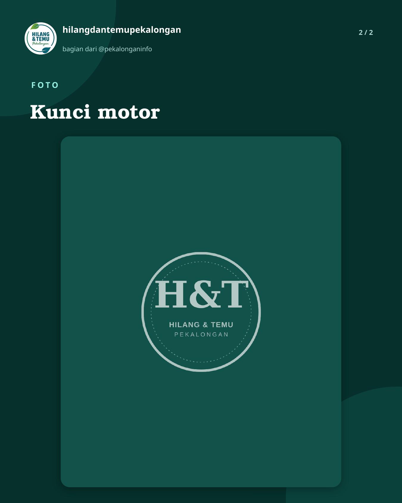 Slide 2 laporan Kunci motor