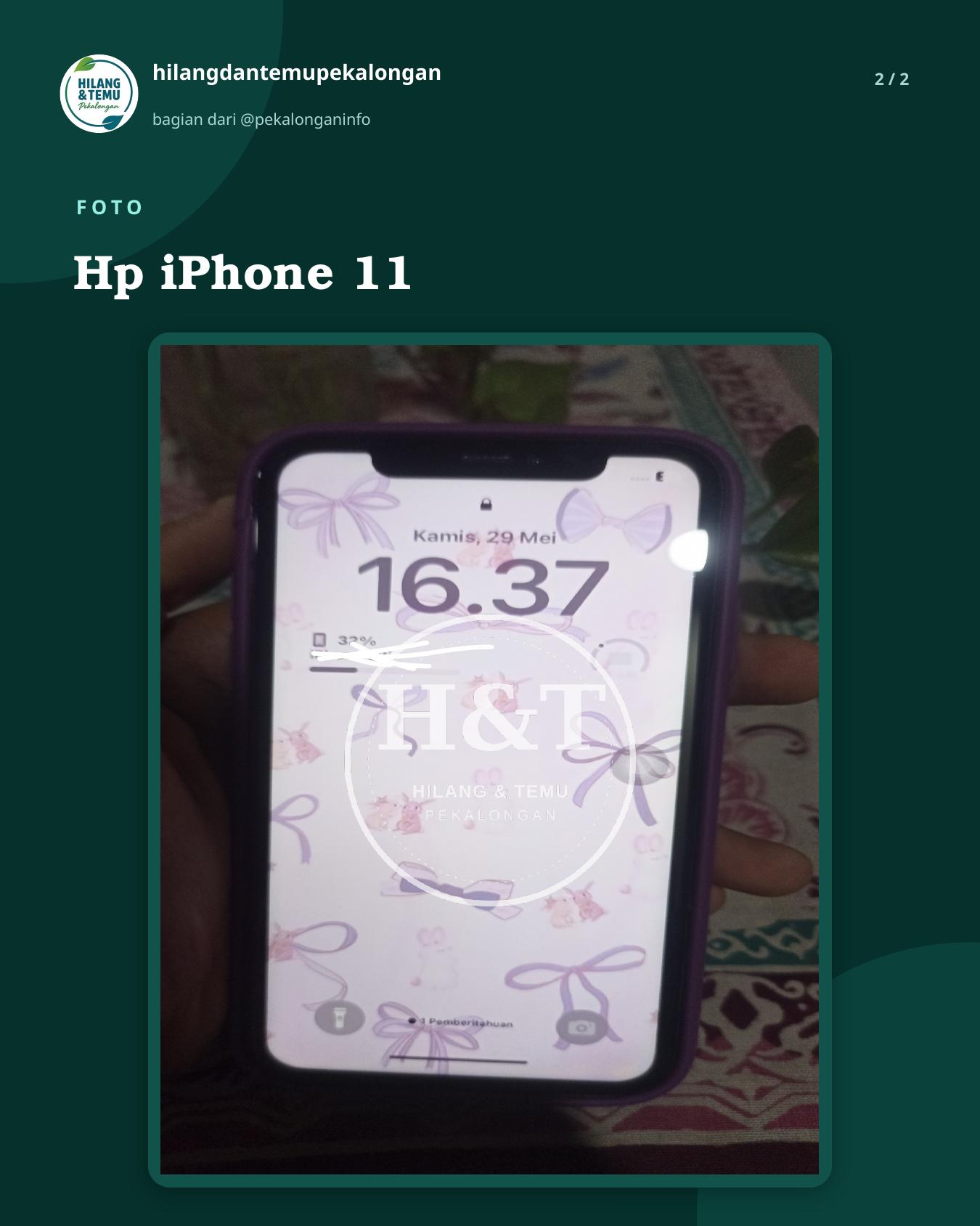 Slide 2 laporan Hp iPhone 11