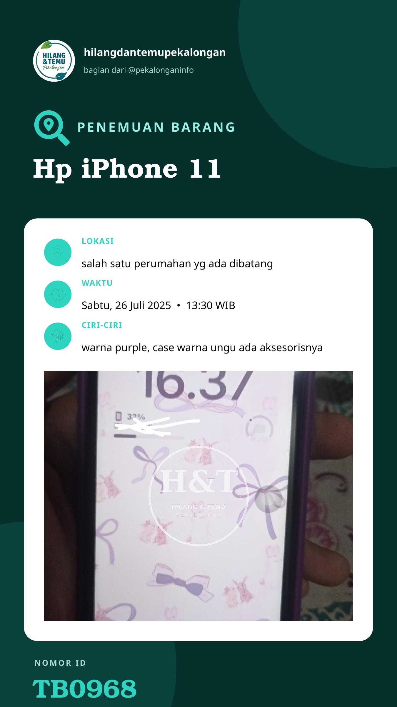 Story 9:16 laporan Hp iPhone 11