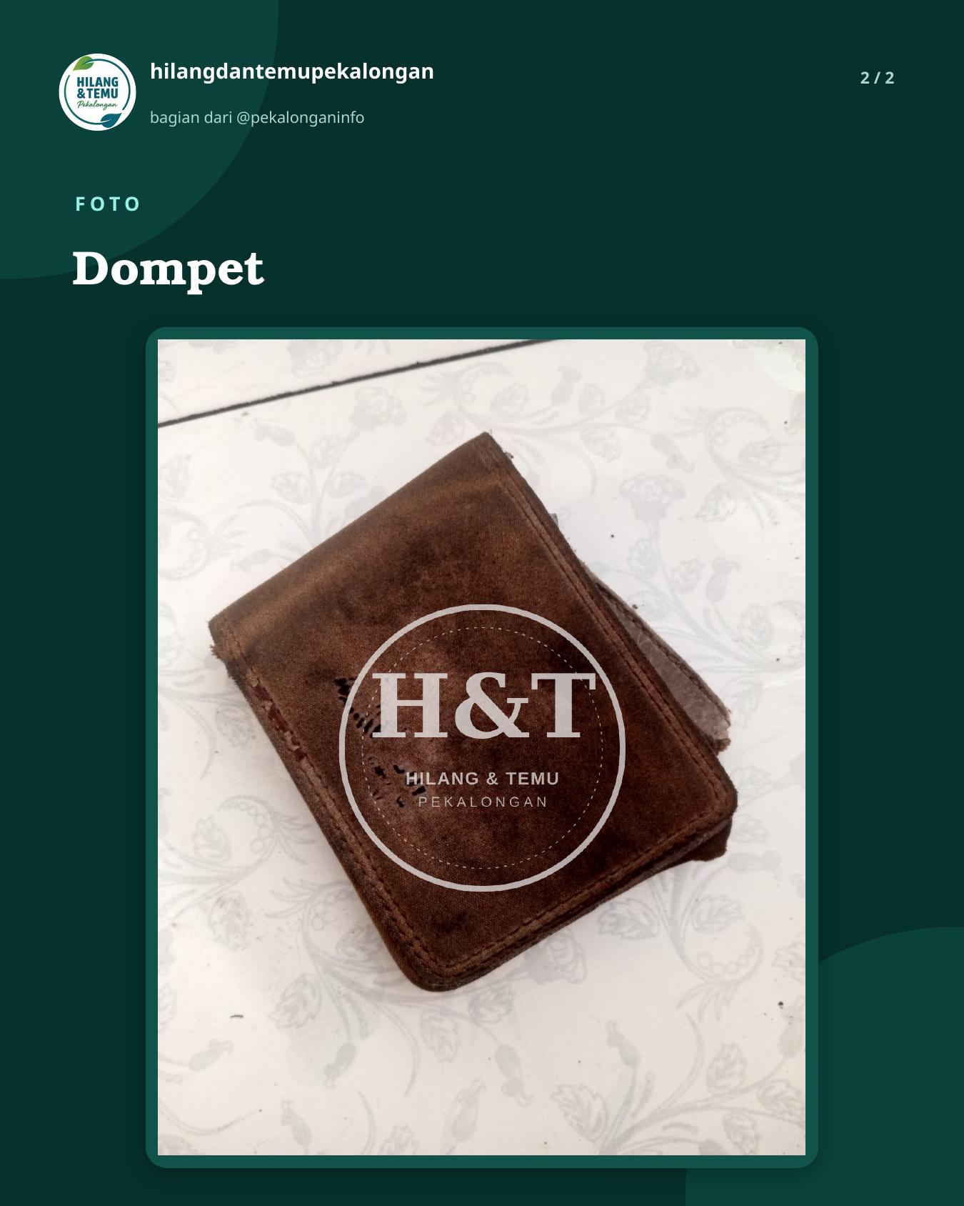 Slide 2 laporan Dompet
