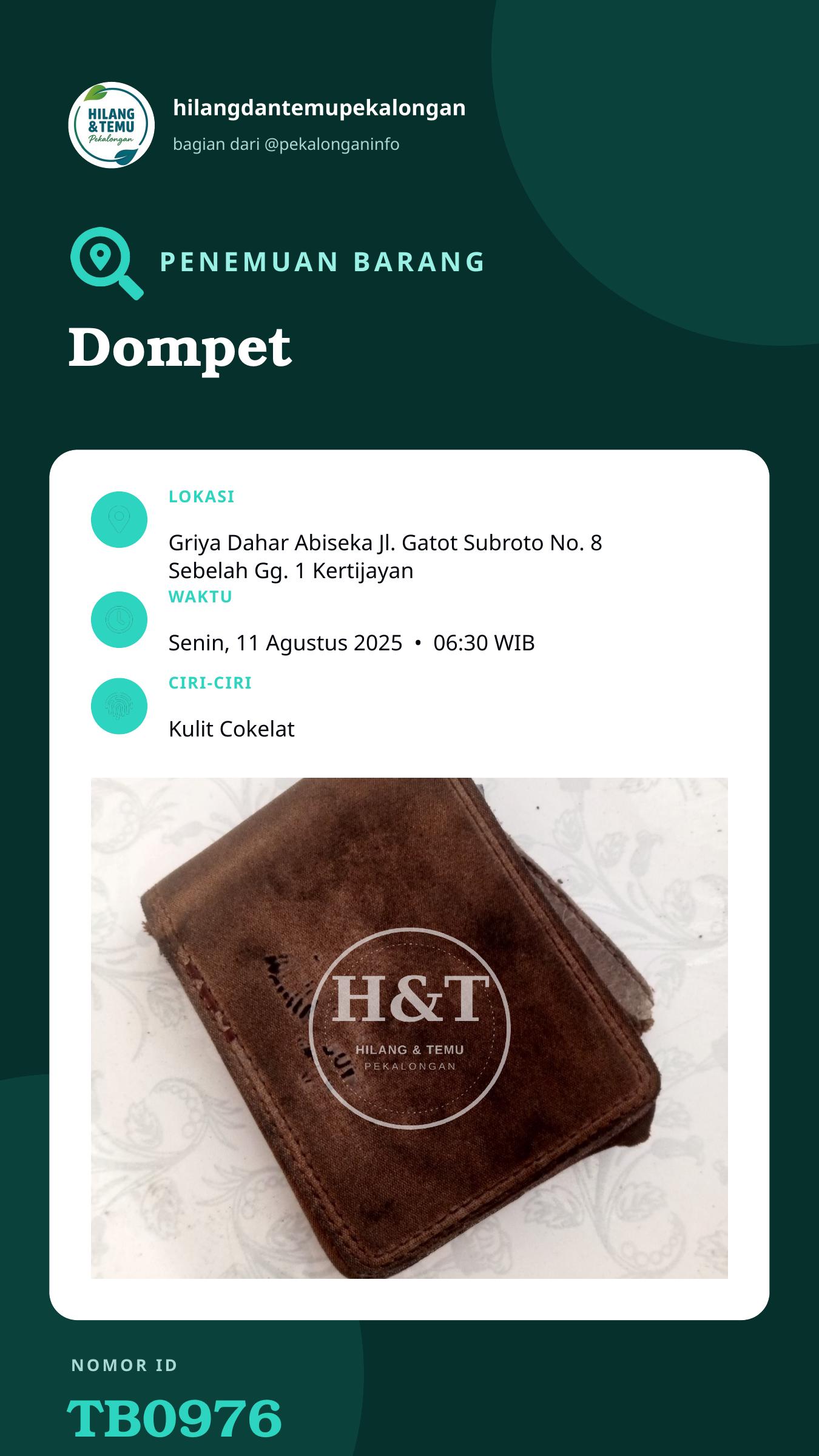 Story 9:16 laporan Dompet