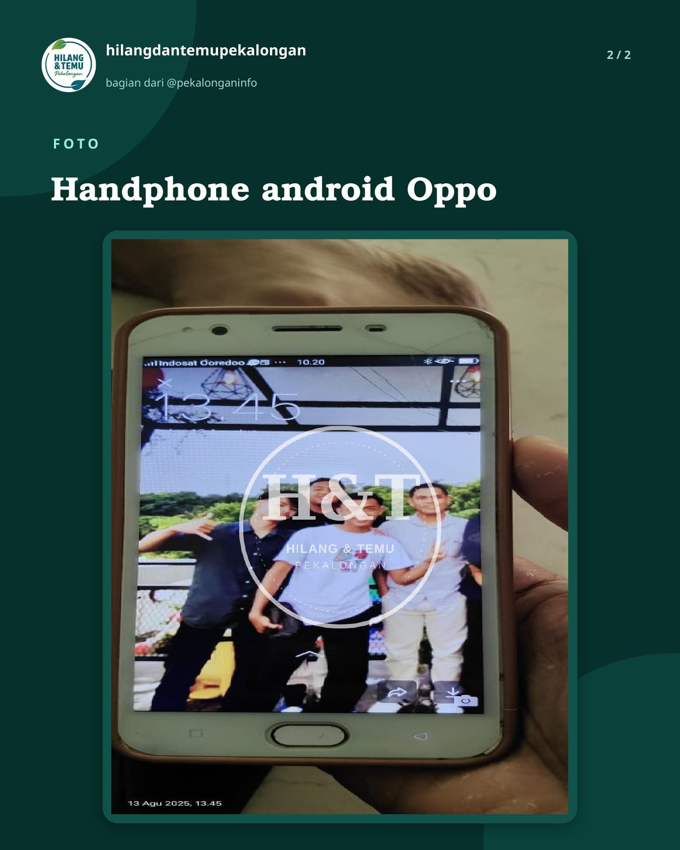 Slide 2 laporan Handphone android Oppo