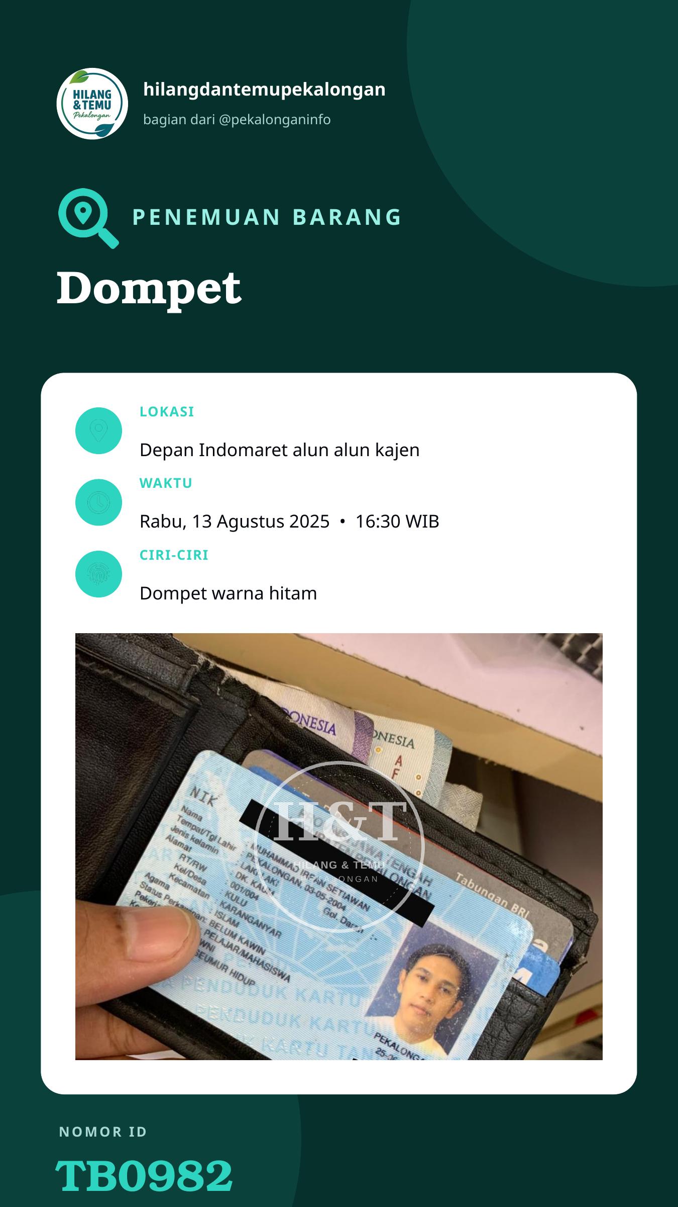 Story 9:16 laporan Dompet