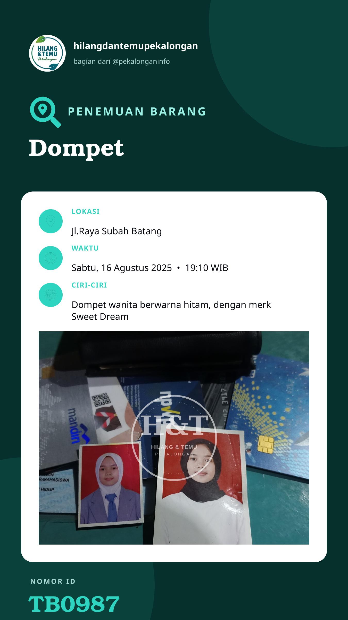 Story 9:16 laporan Dompet