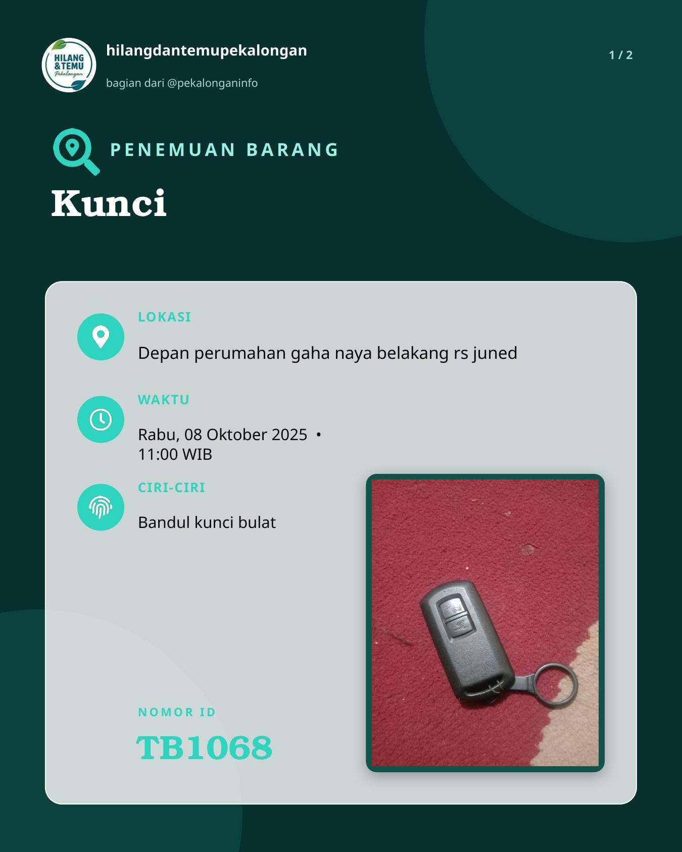 Slide 1 laporan Kunci