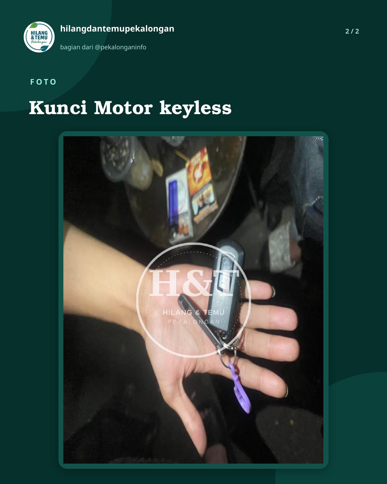 Slide 2 laporan Kunci Motor keyless