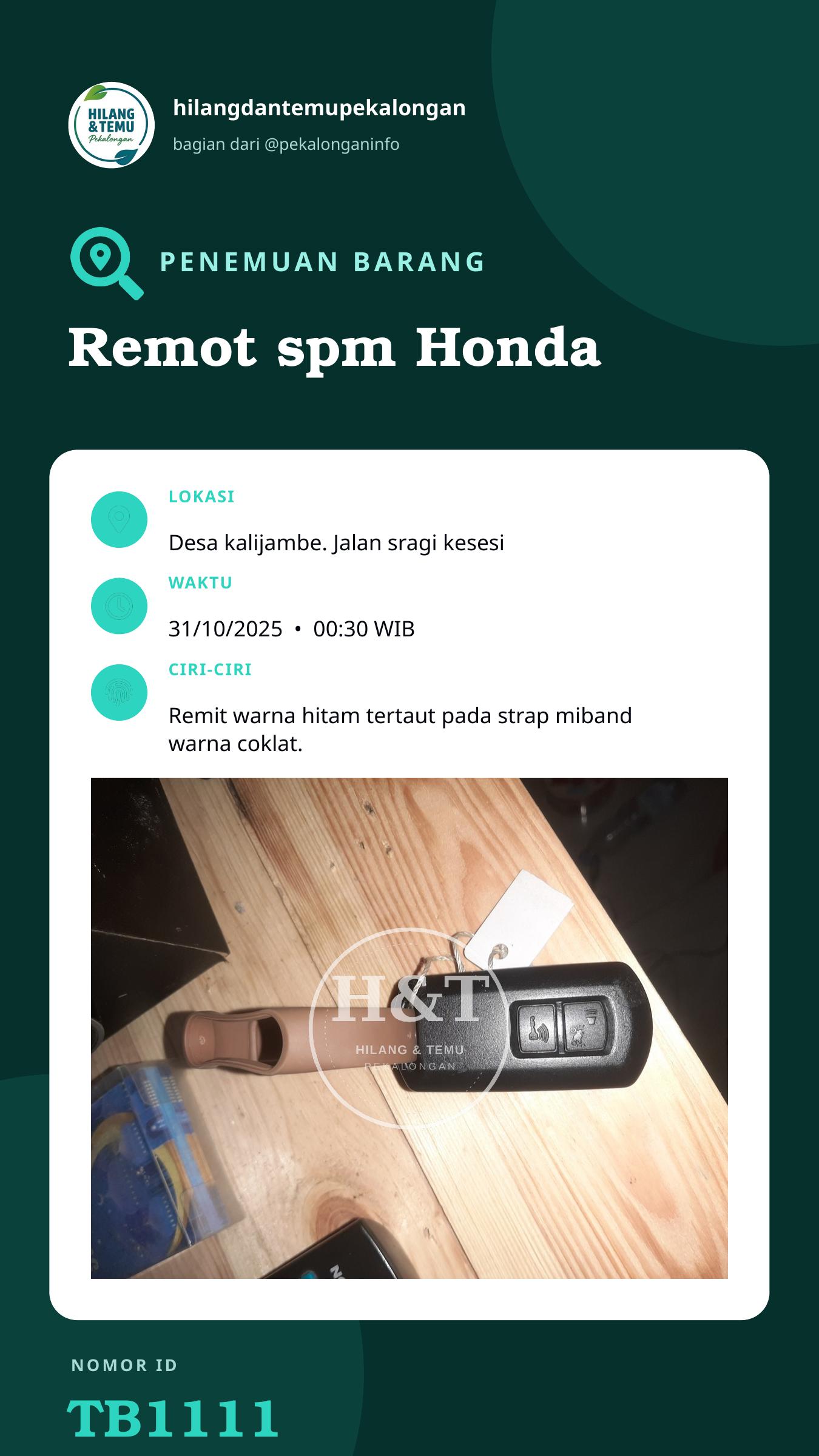 Story 9:16 laporan Remot spm Honda