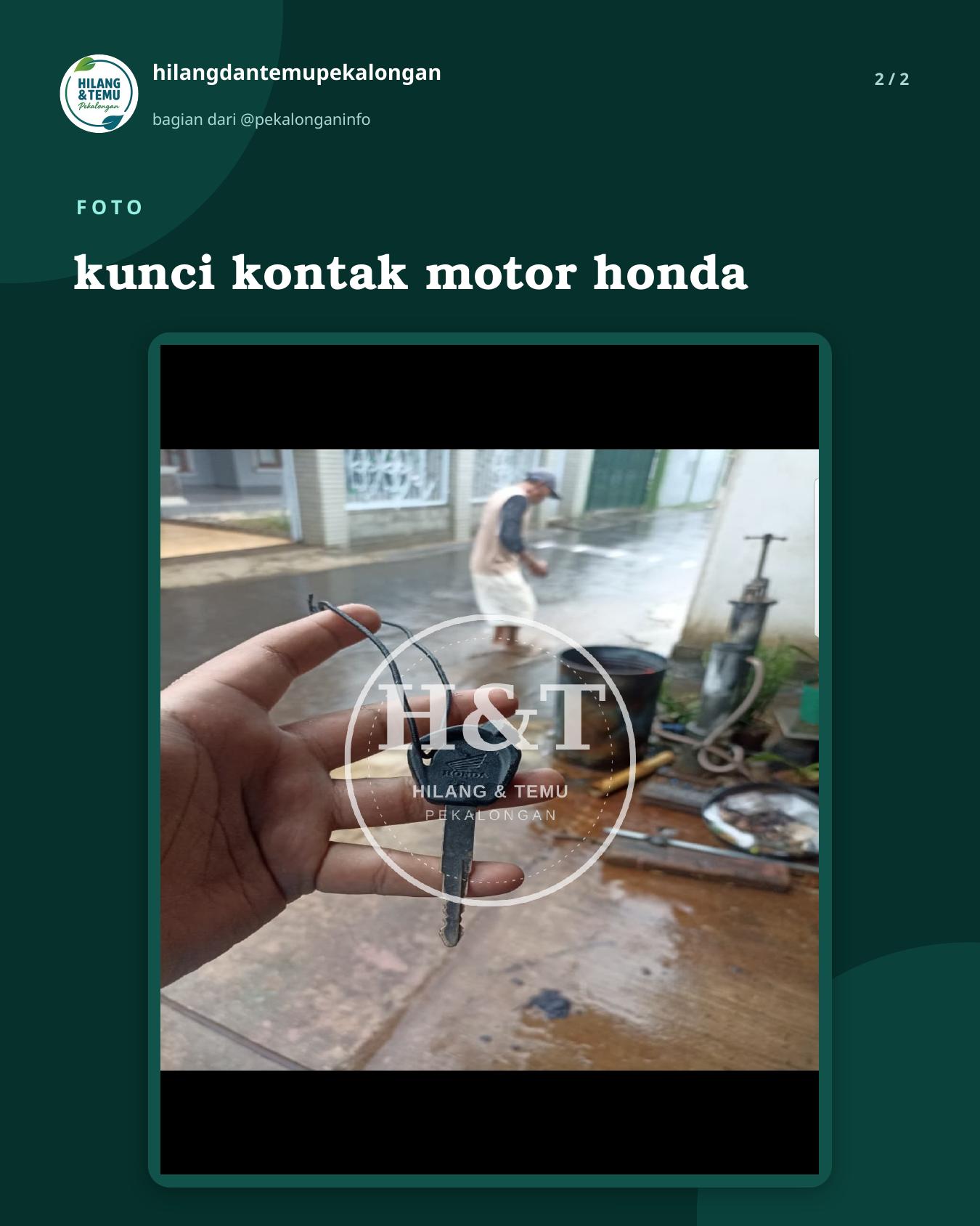Slide 2 laporan kunci kontak motor honda