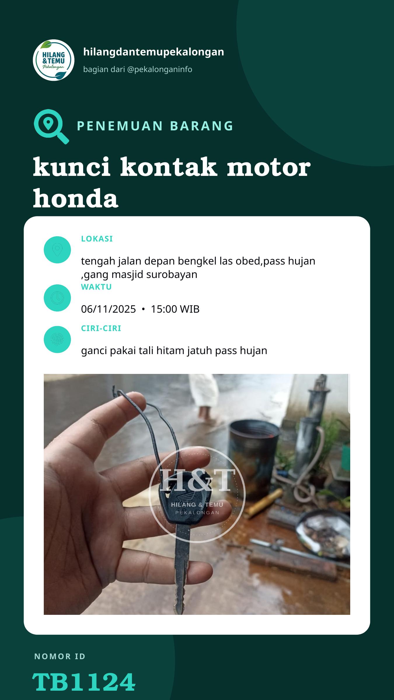 Story 9:16 laporan kunci kontak motor honda
