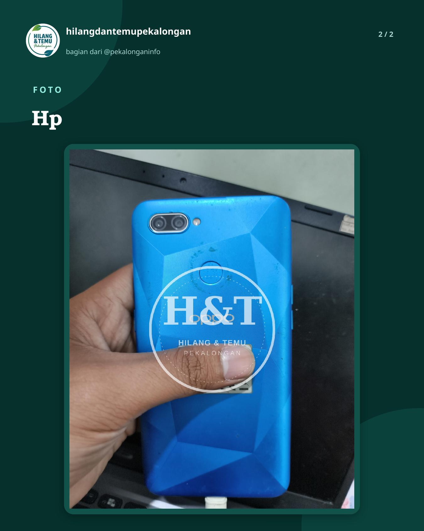 Slide 2 laporan Hp