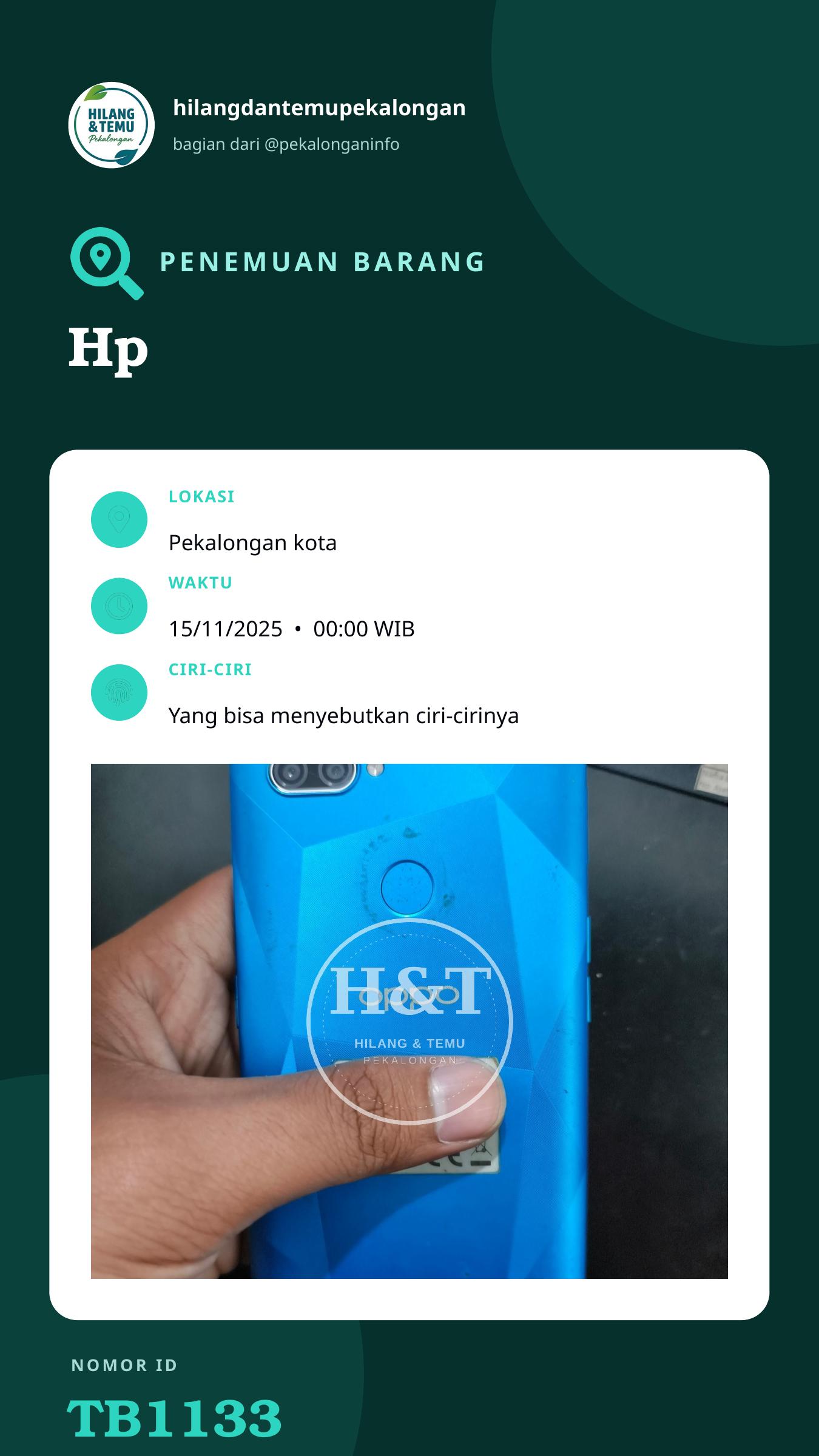 Story 9:16 laporan Hp